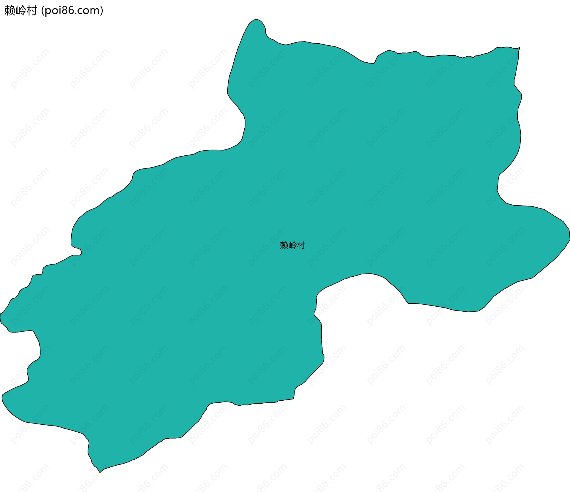 赖岭村边界地图