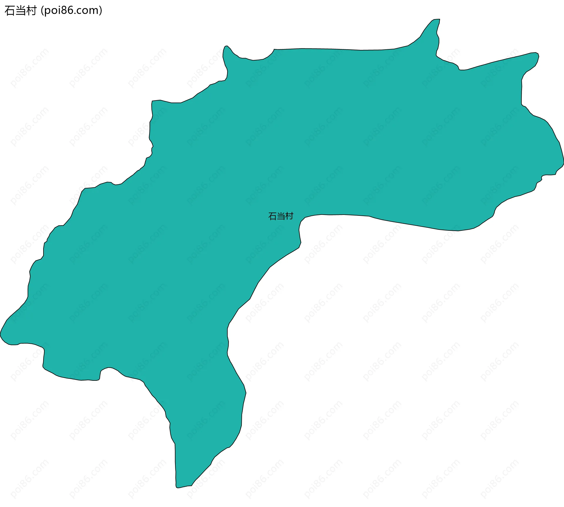 石当村边界地图