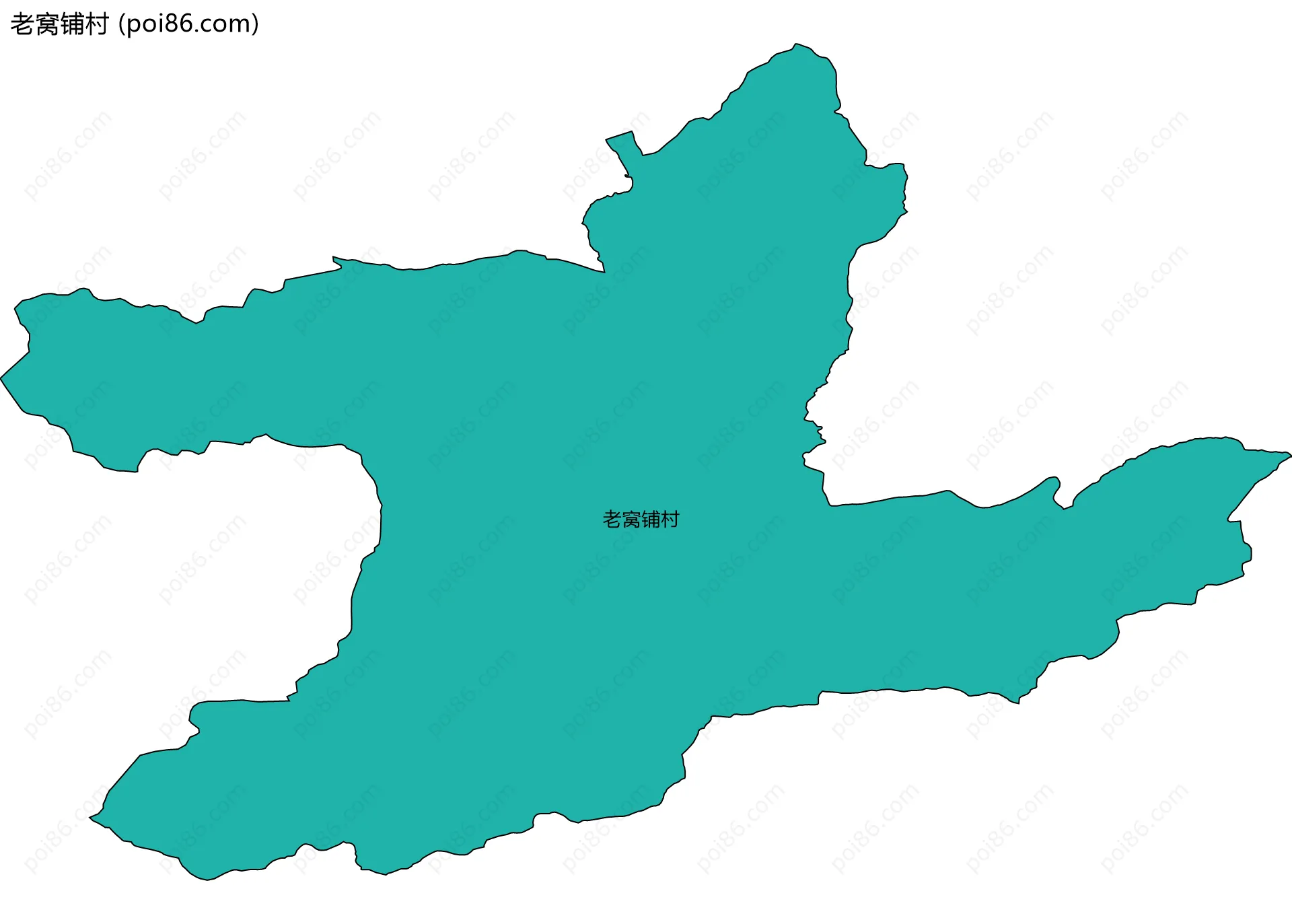 老窝铺村边界地图