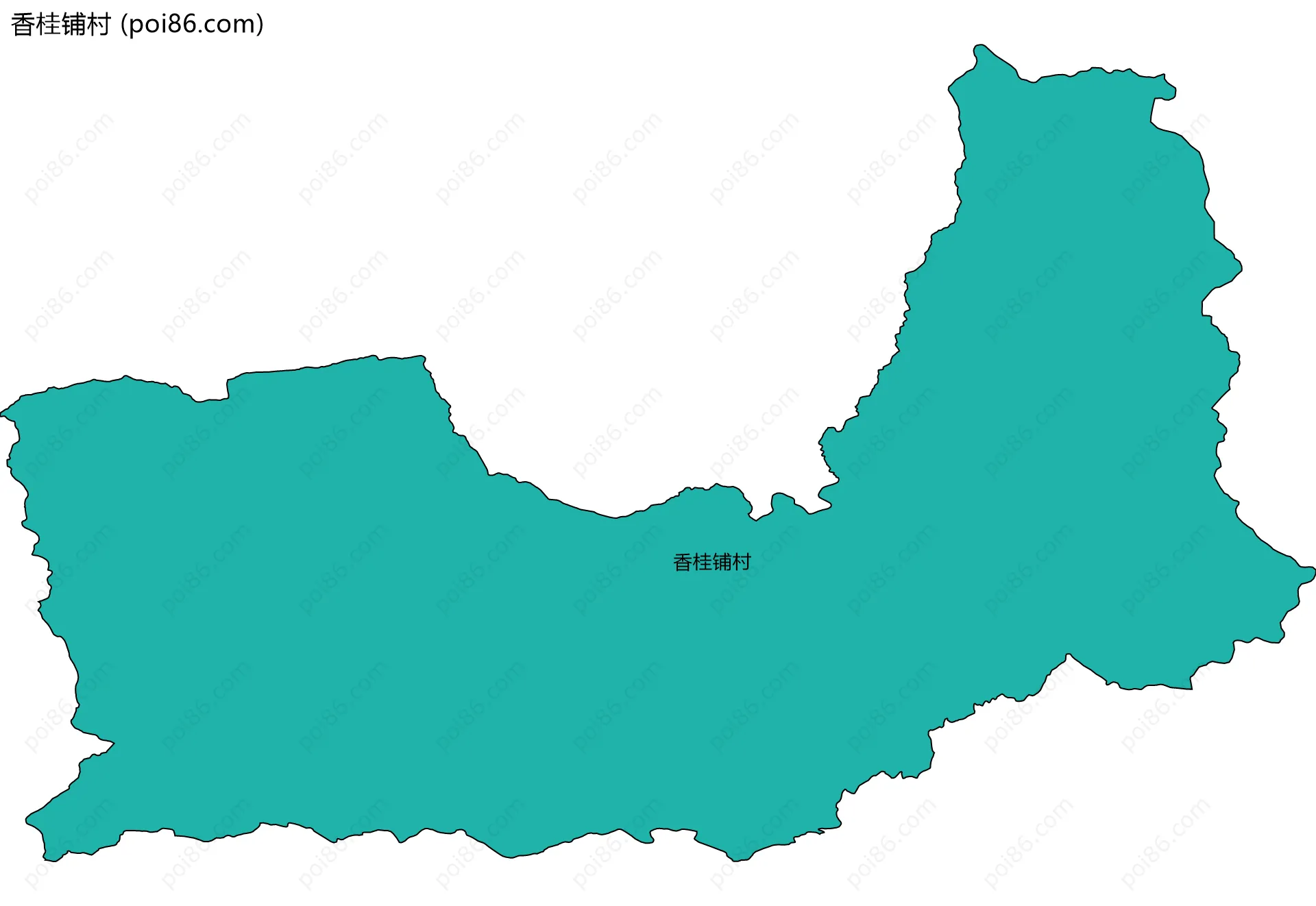 香桂铺村边界地图