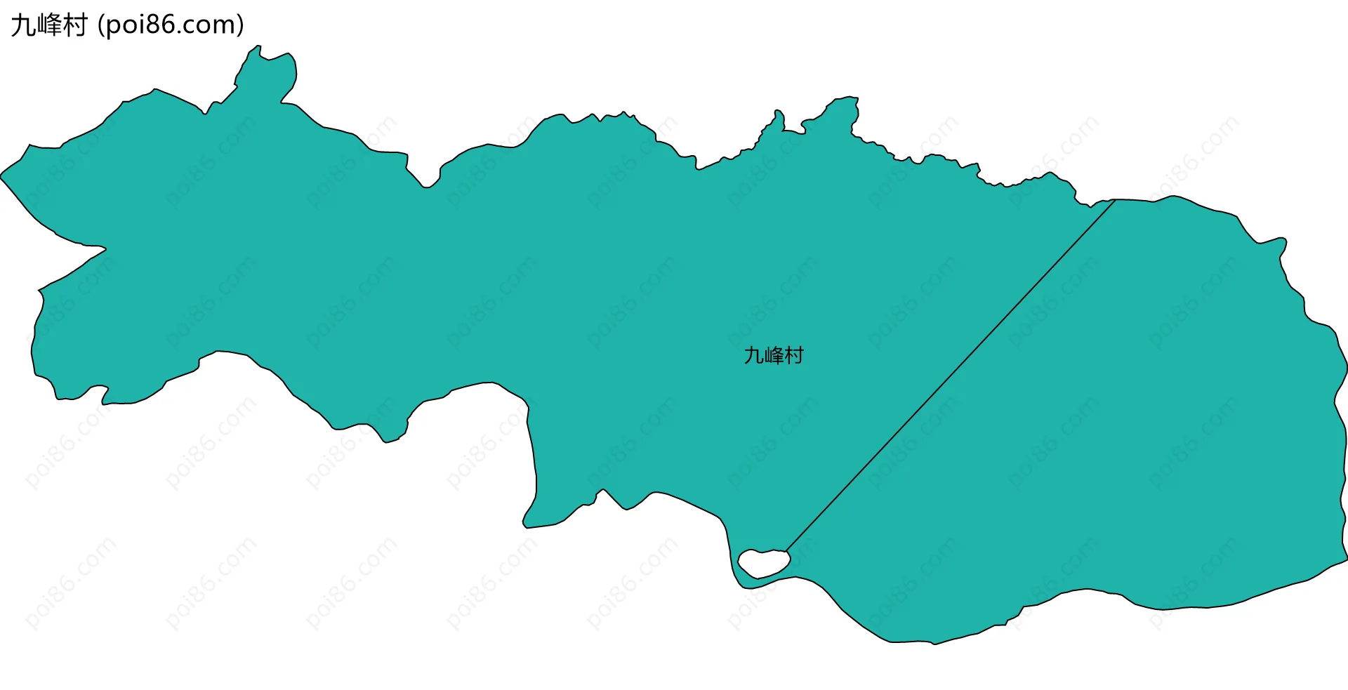 九峰村边界地图