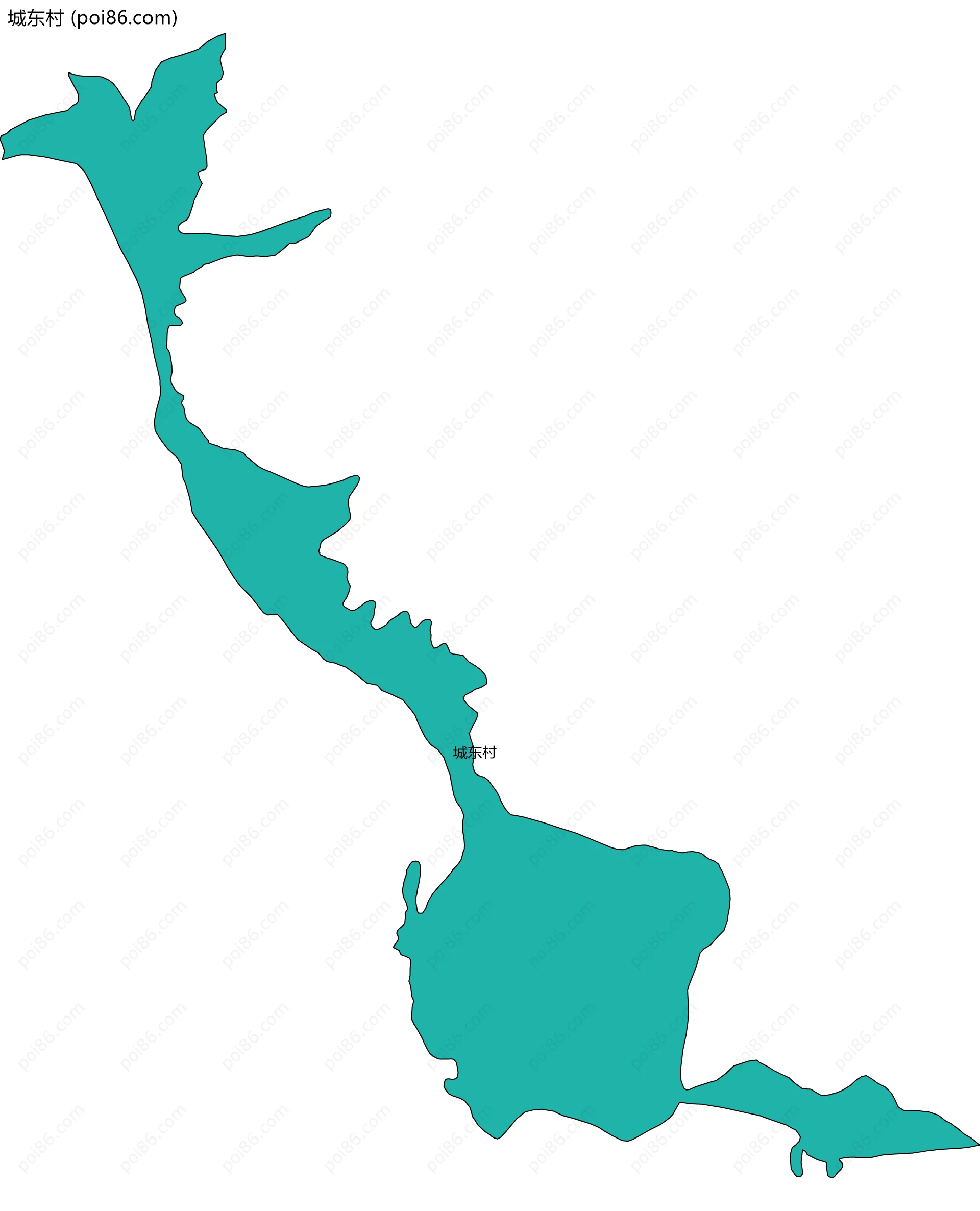 城东村边界地图