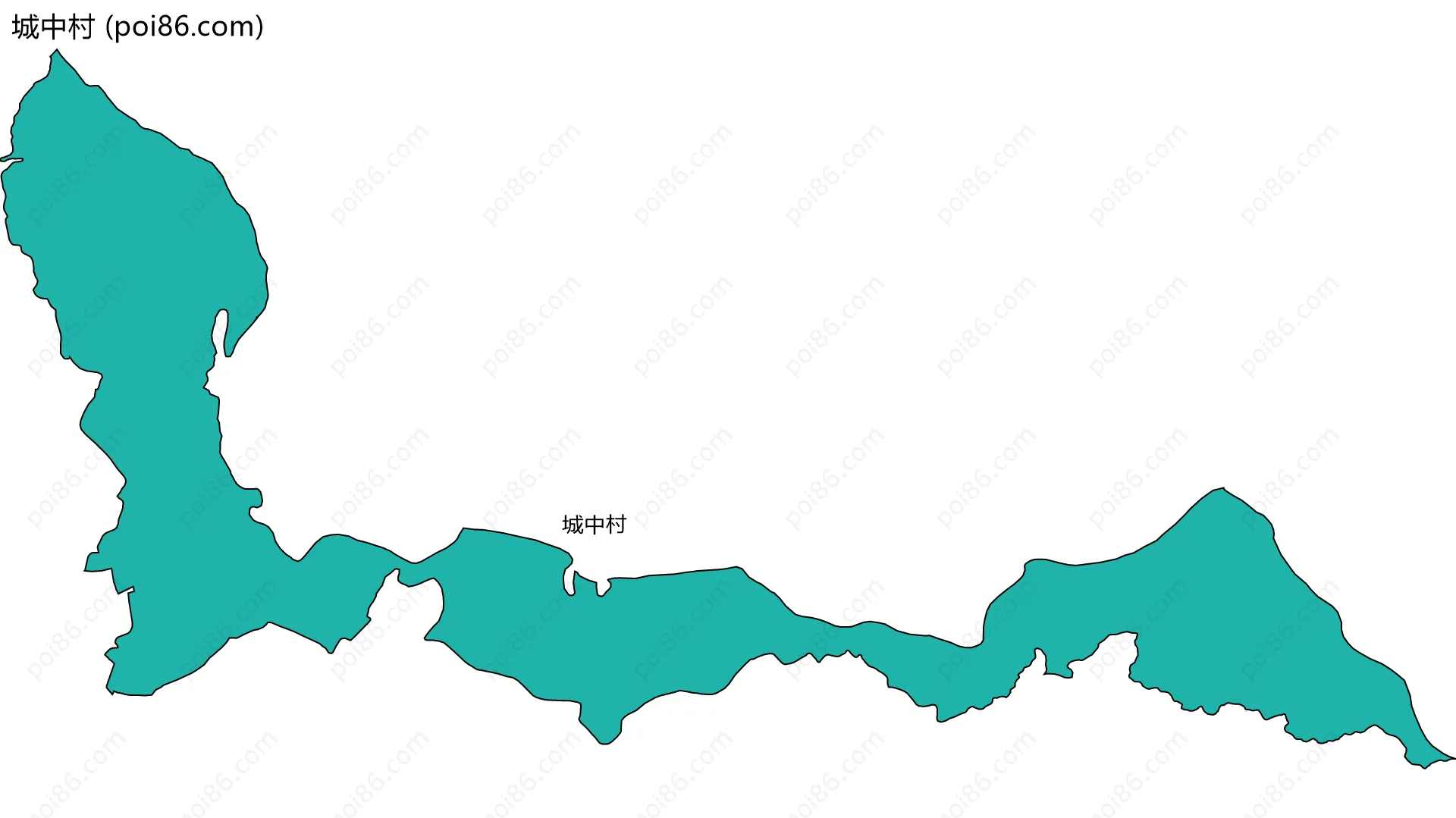 城中村边界地图