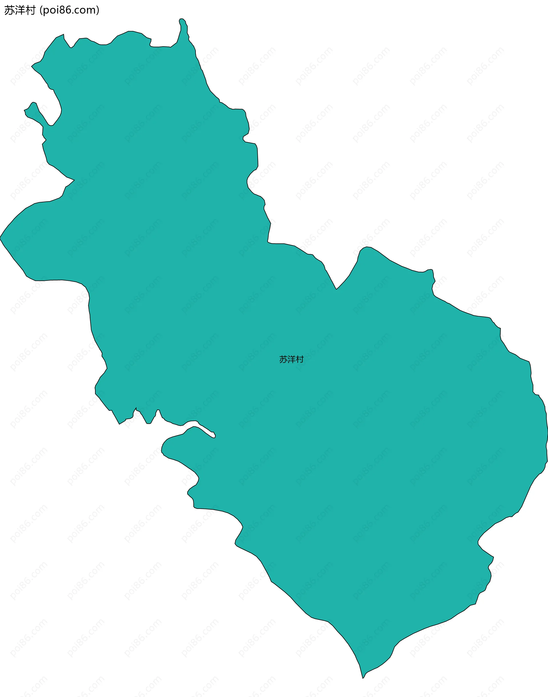苏洋村边界地图