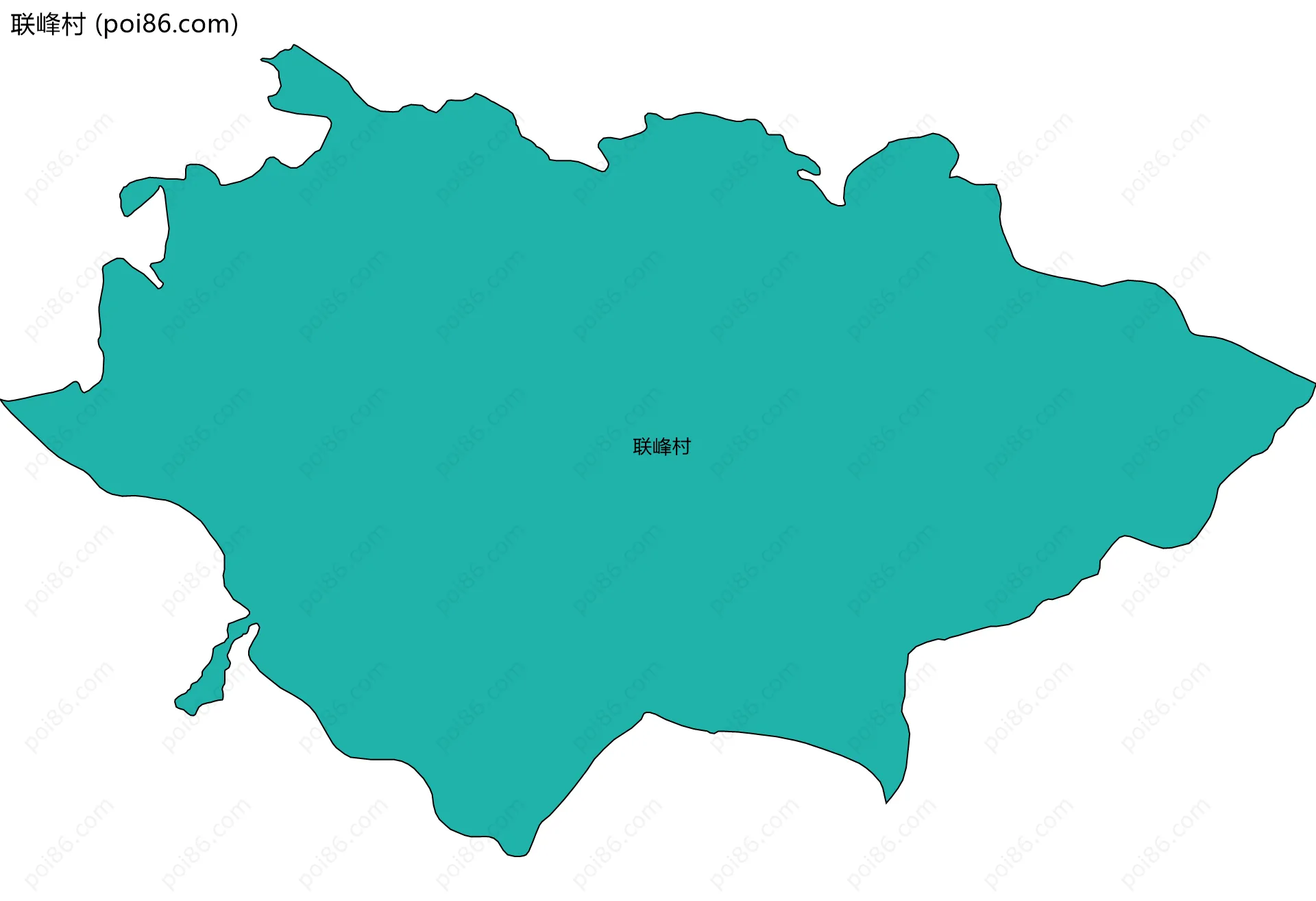 联峰村边界地图