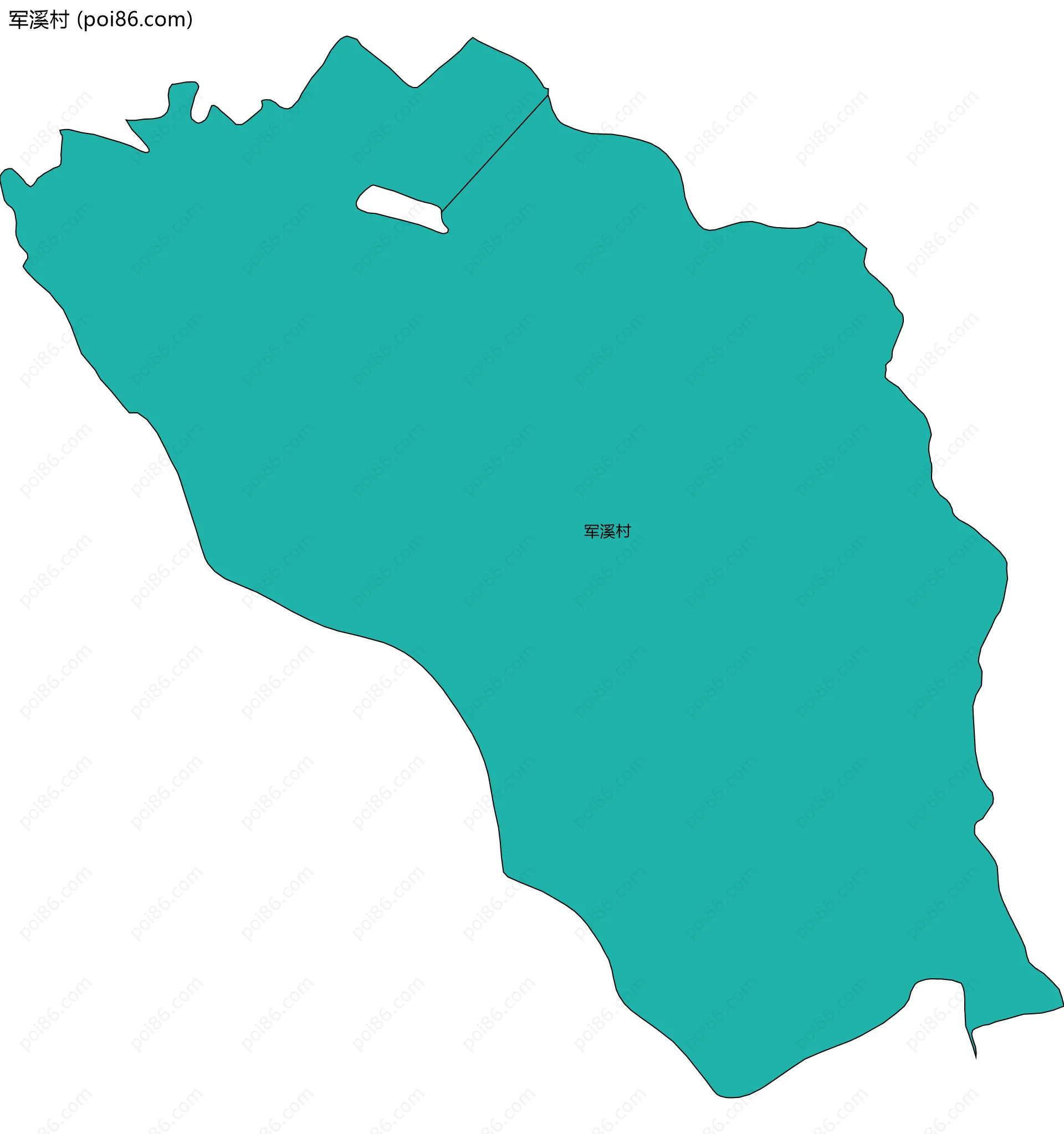 军溪村边界地图