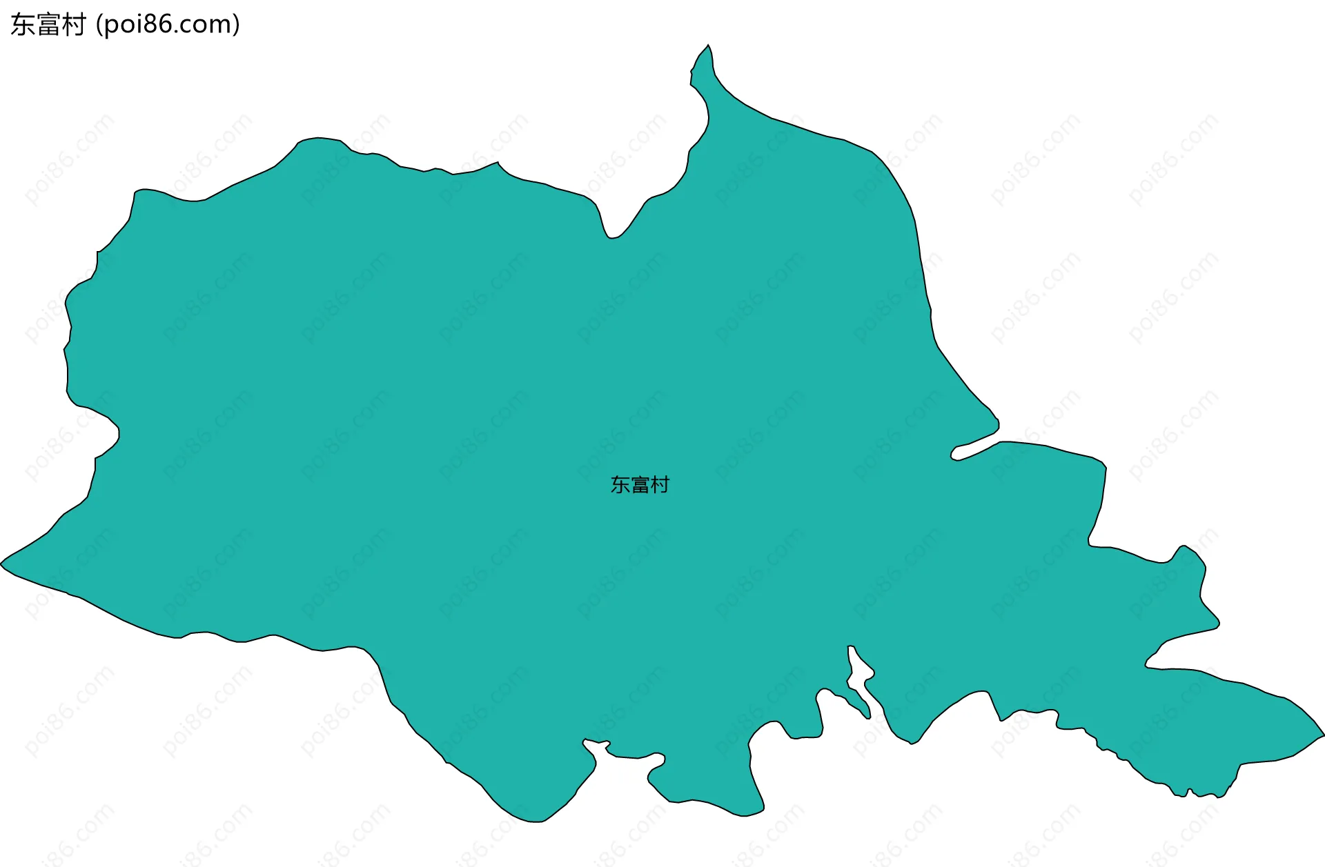 东富村边界地图