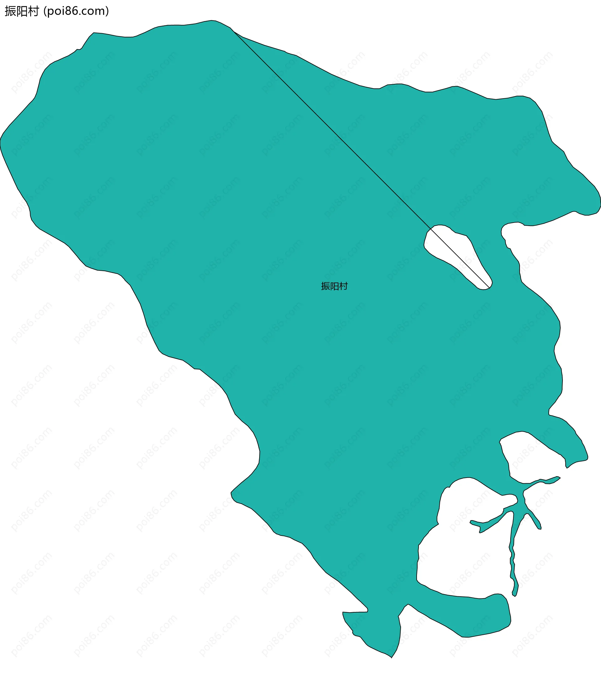 振阳村边界地图