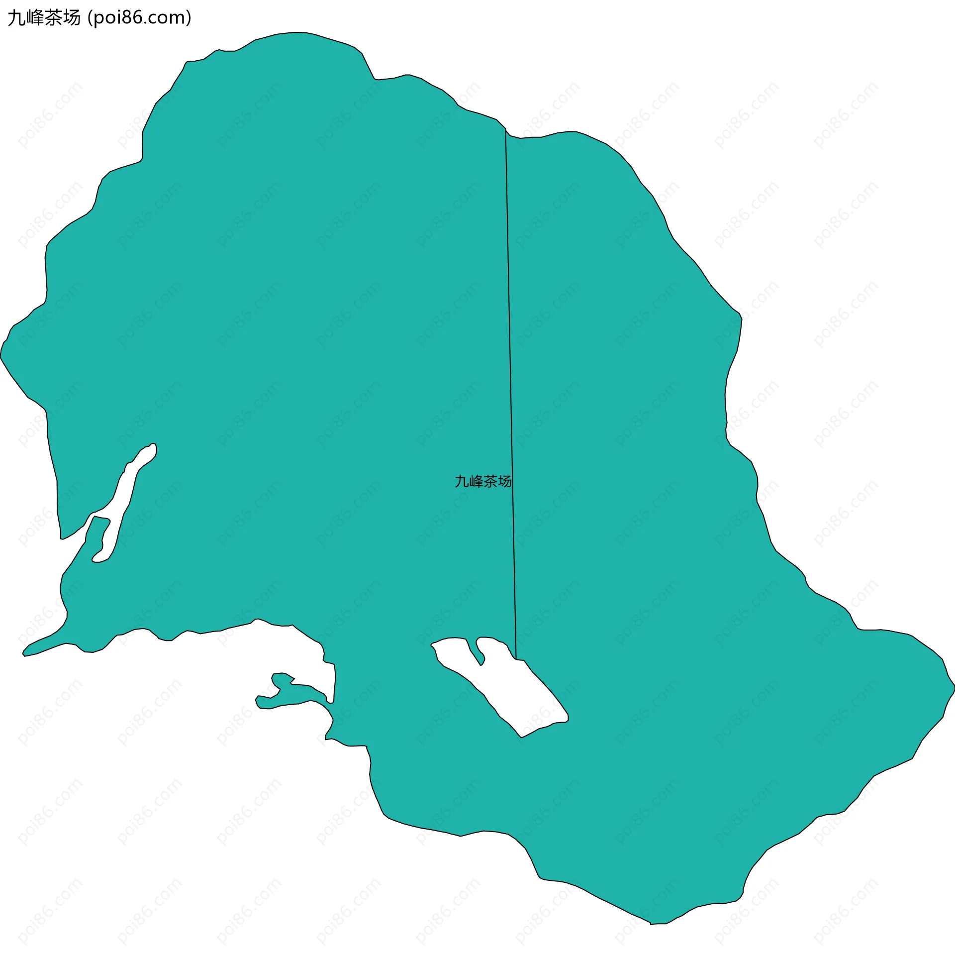 九峰茶场边界地图