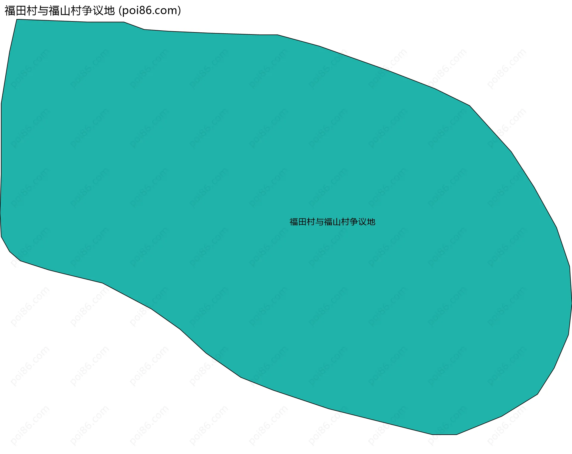 福田村与福山村争议地边界地图