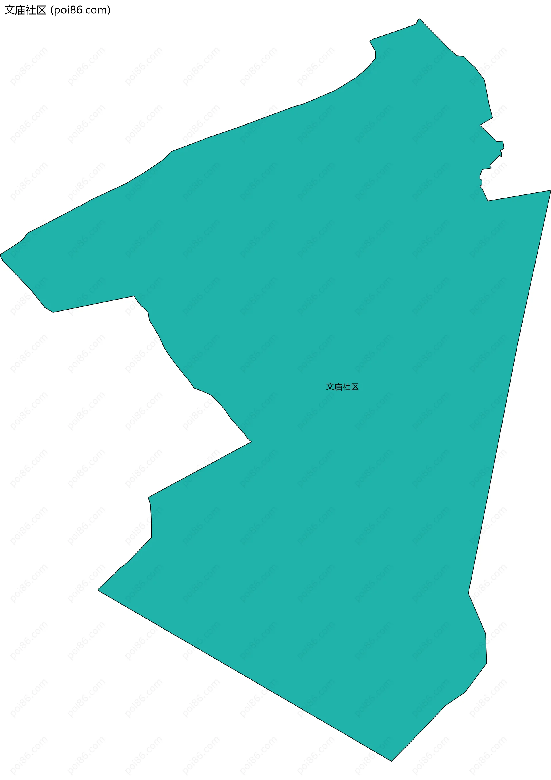 文庙社区边界地图