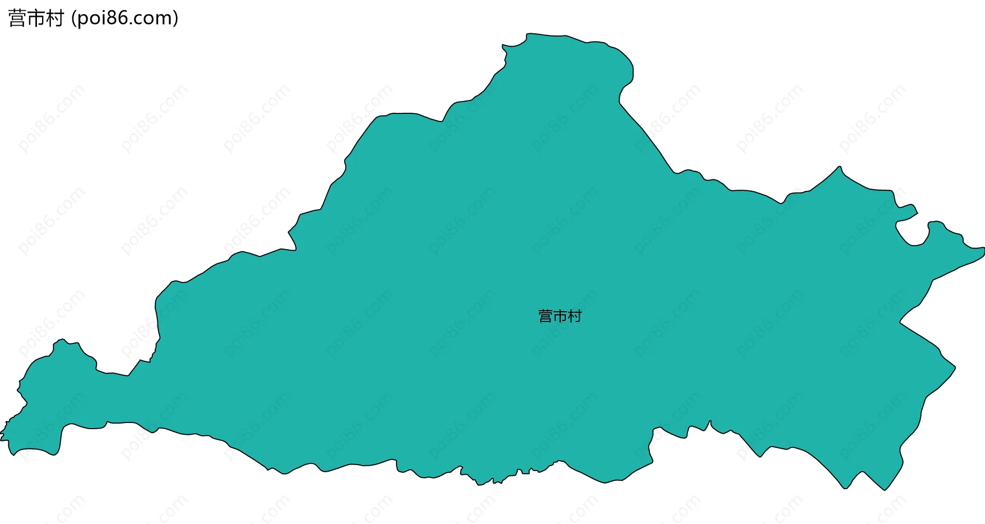 营市村边界地图