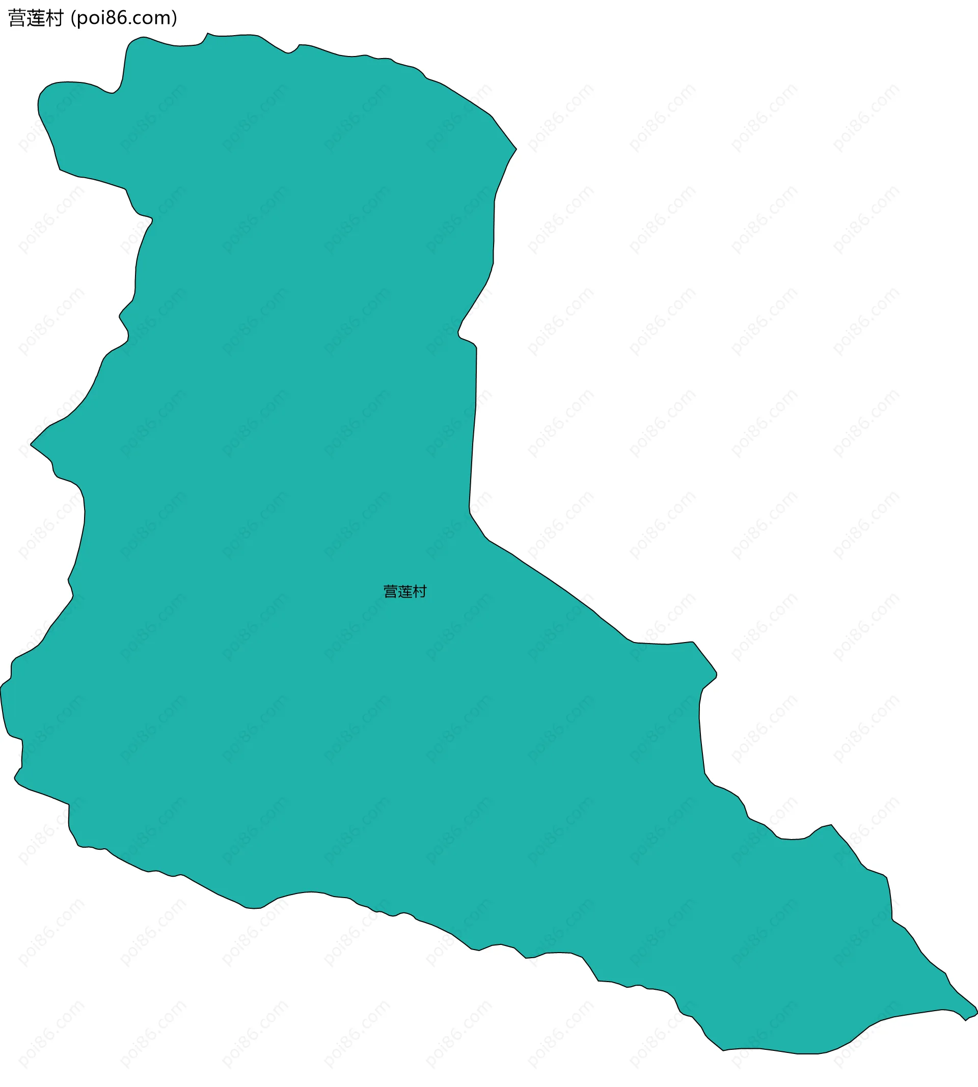 营莲村边界地图