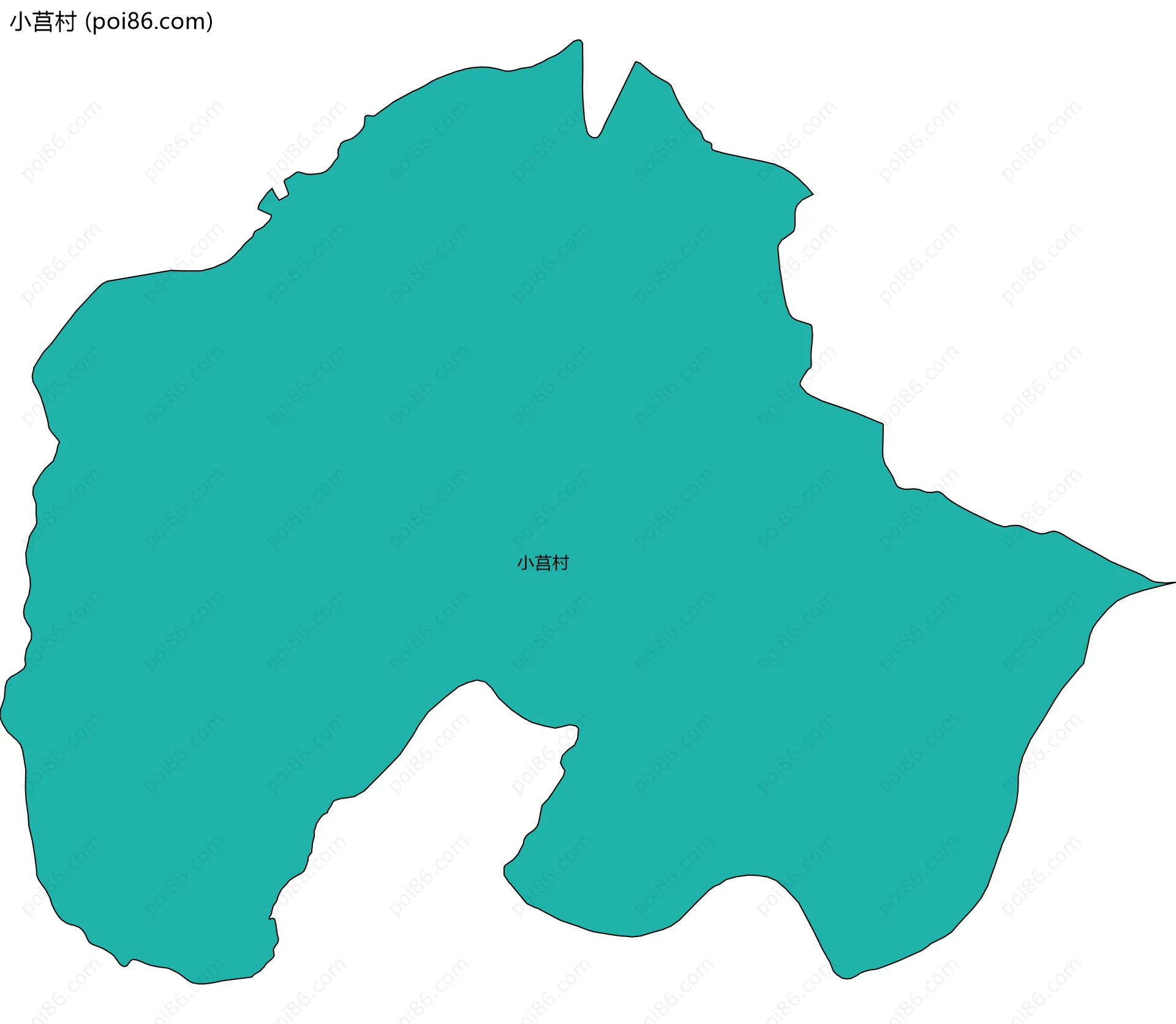 小莒村边界地图