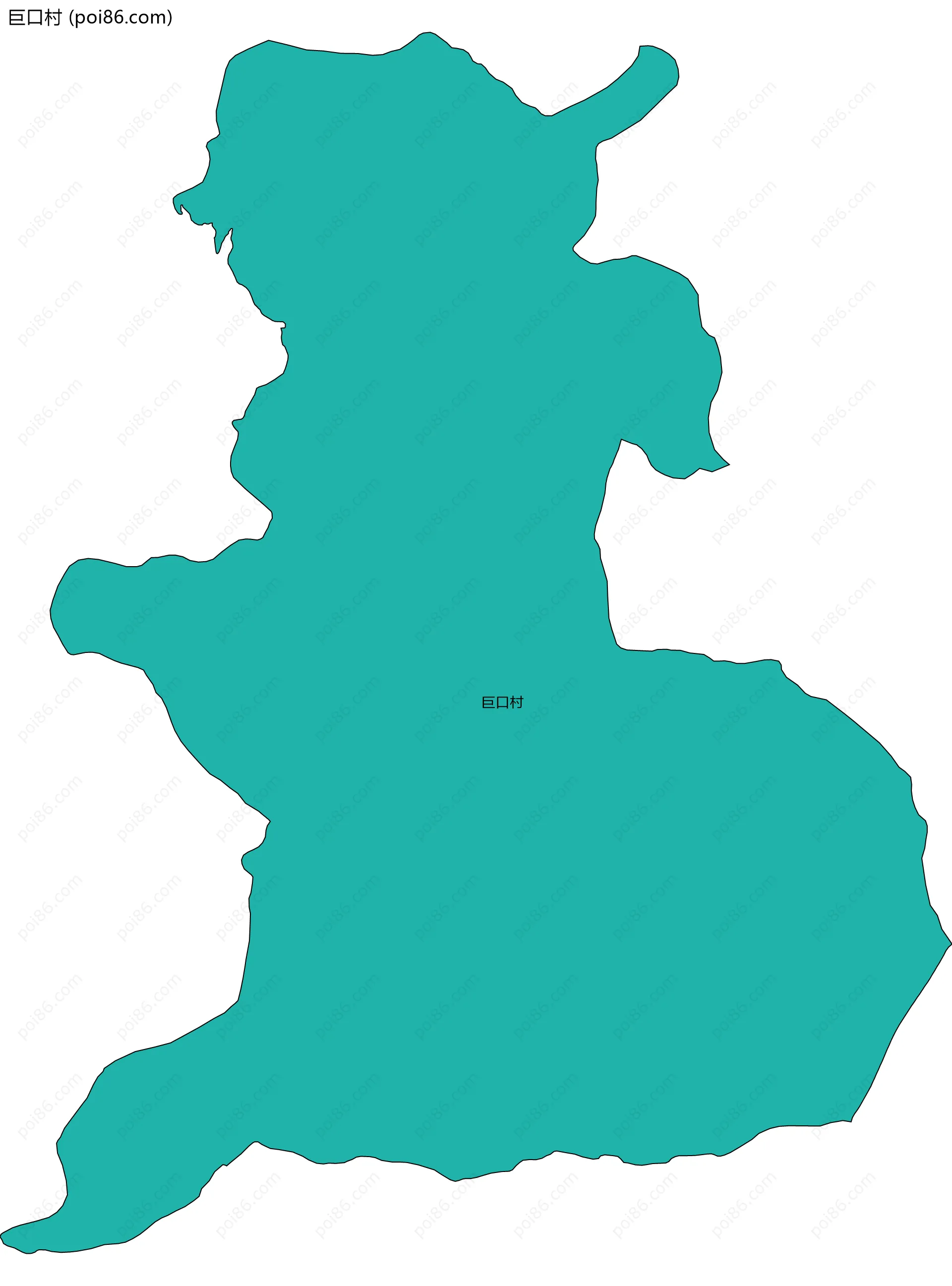 巨口村边界地图