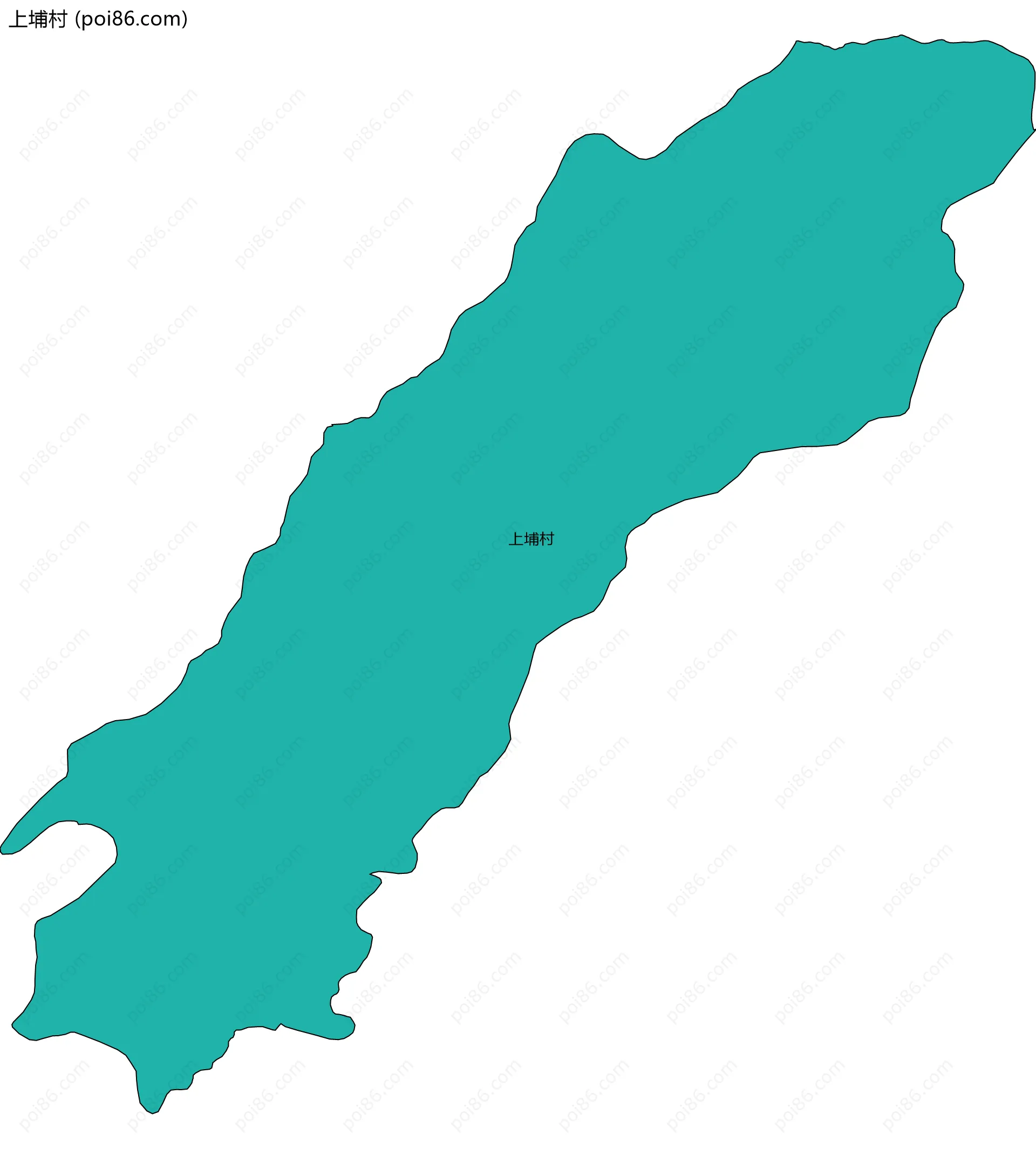 上埔村边界地图