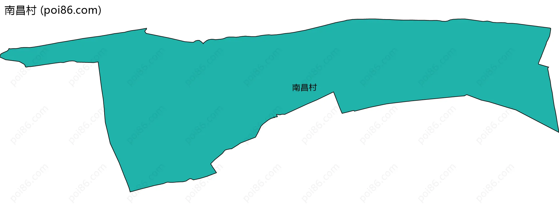 南昌村边界地图