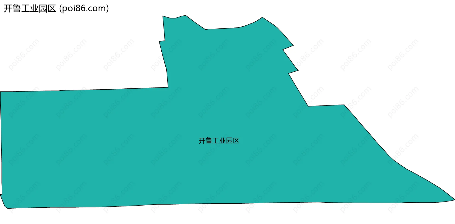 开鲁工业园区边界地图