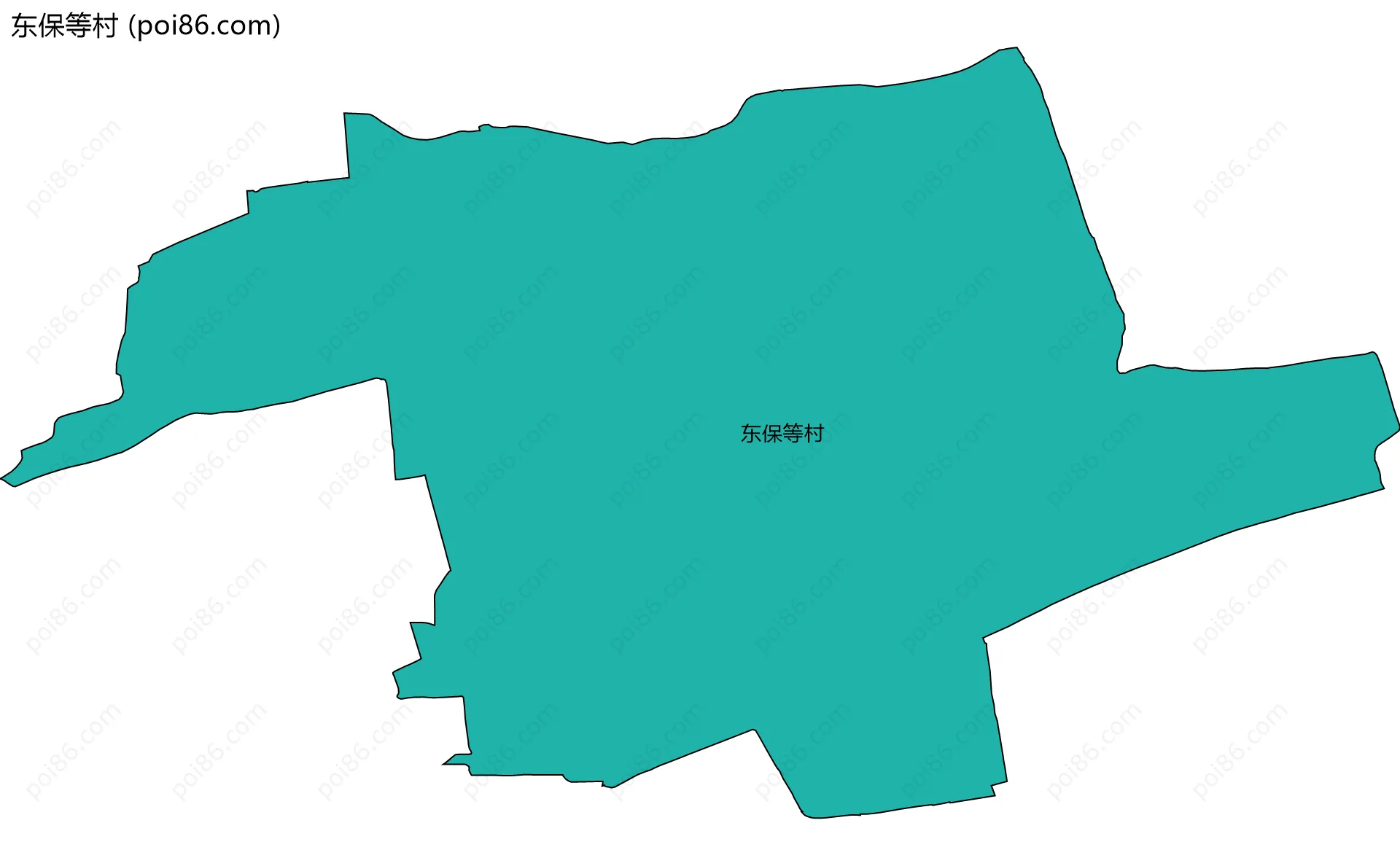 东保等村边界地图
