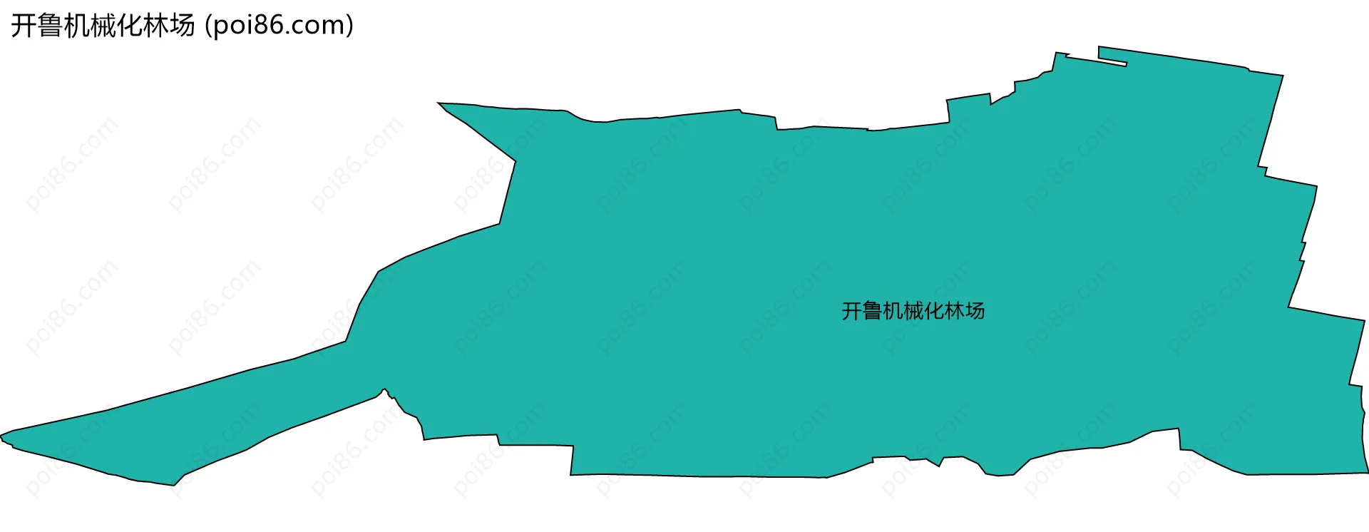 开鲁机械化林场边界地图