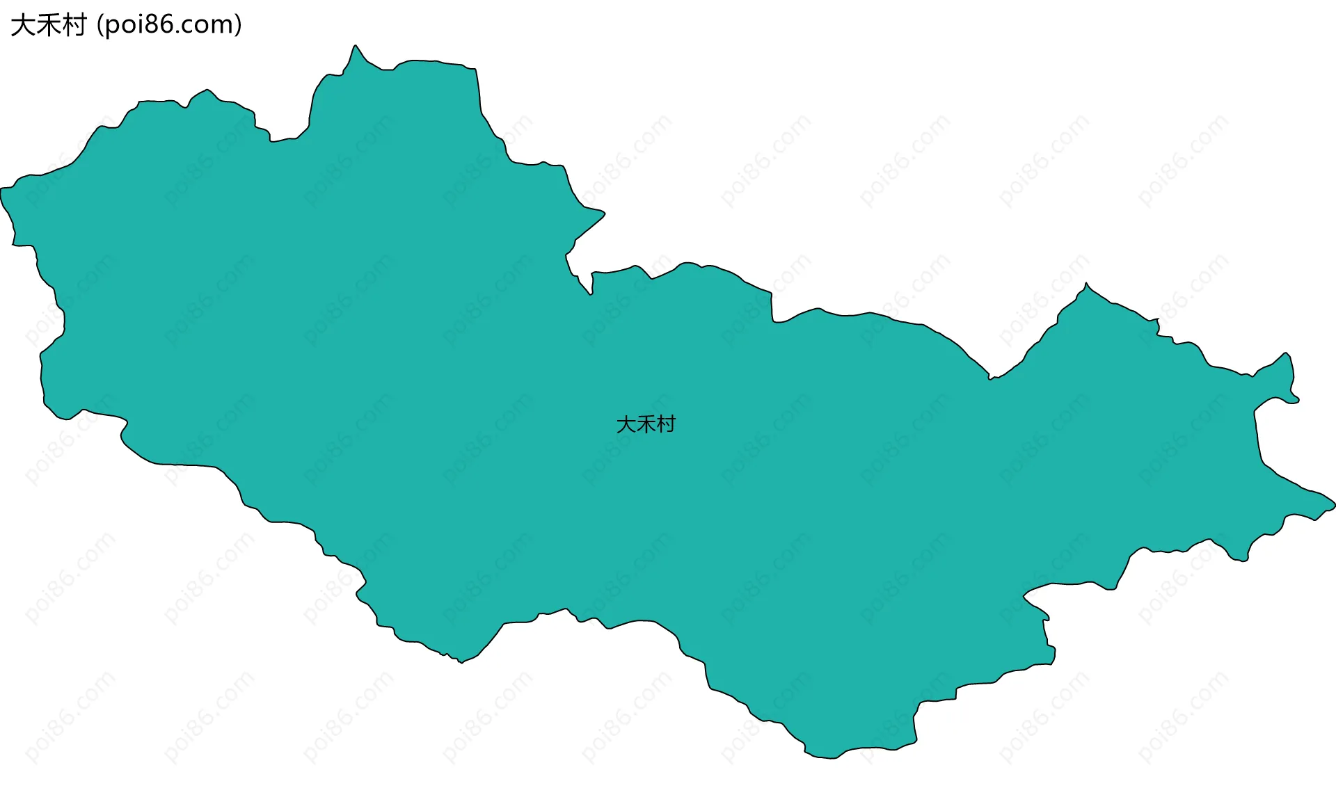 大禾村边界地图