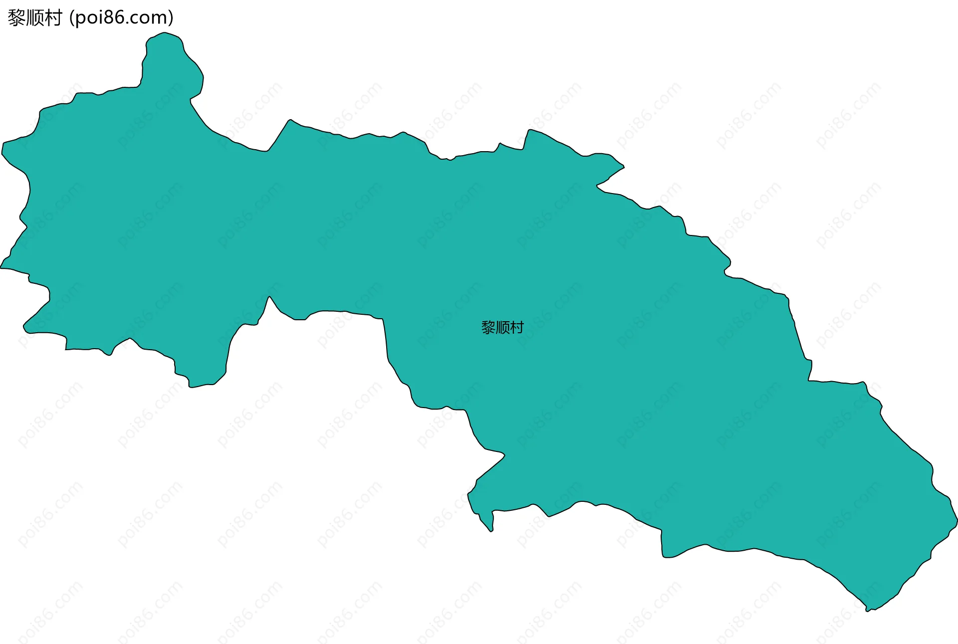 黎顺村边界地图