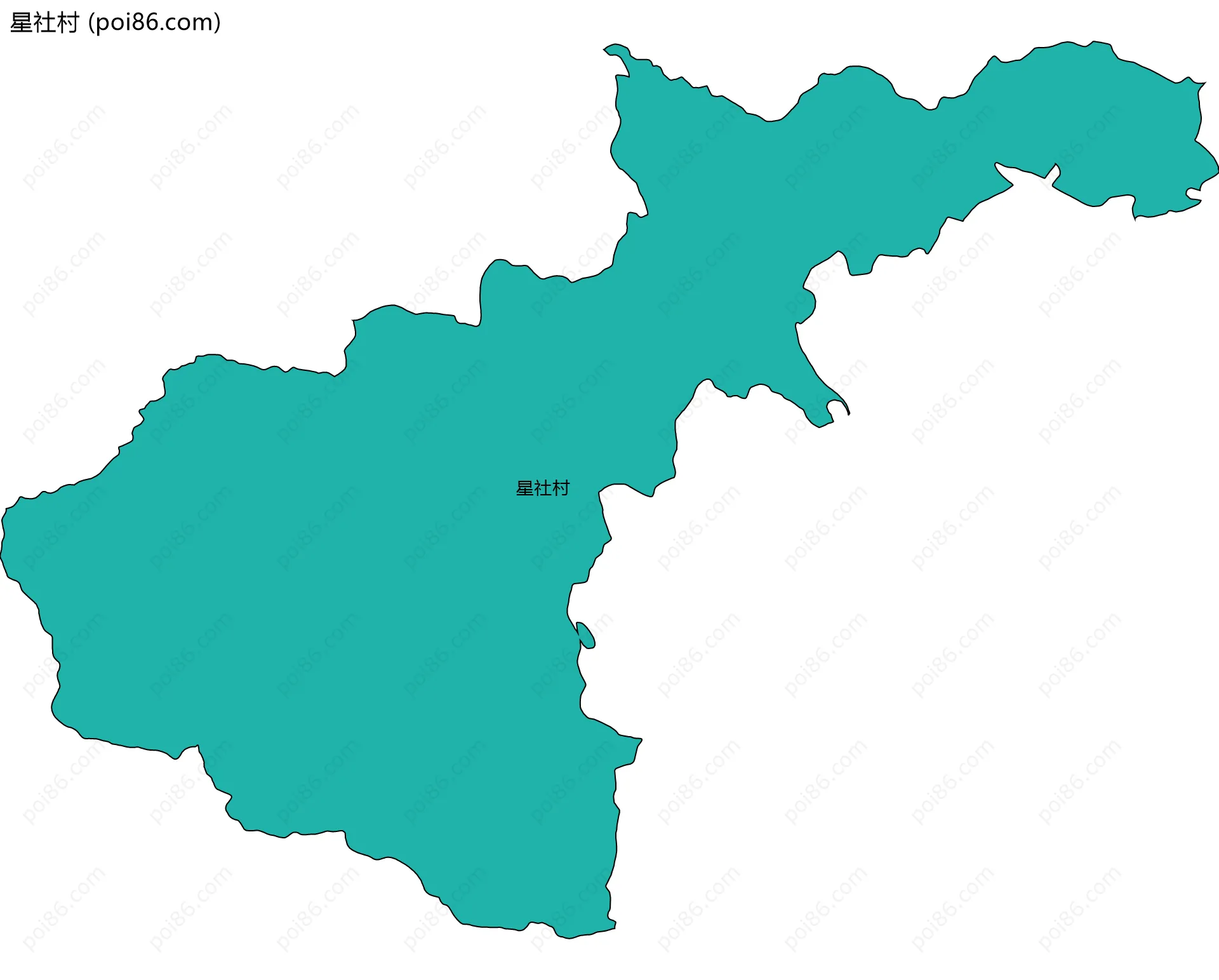 星社村边界地图