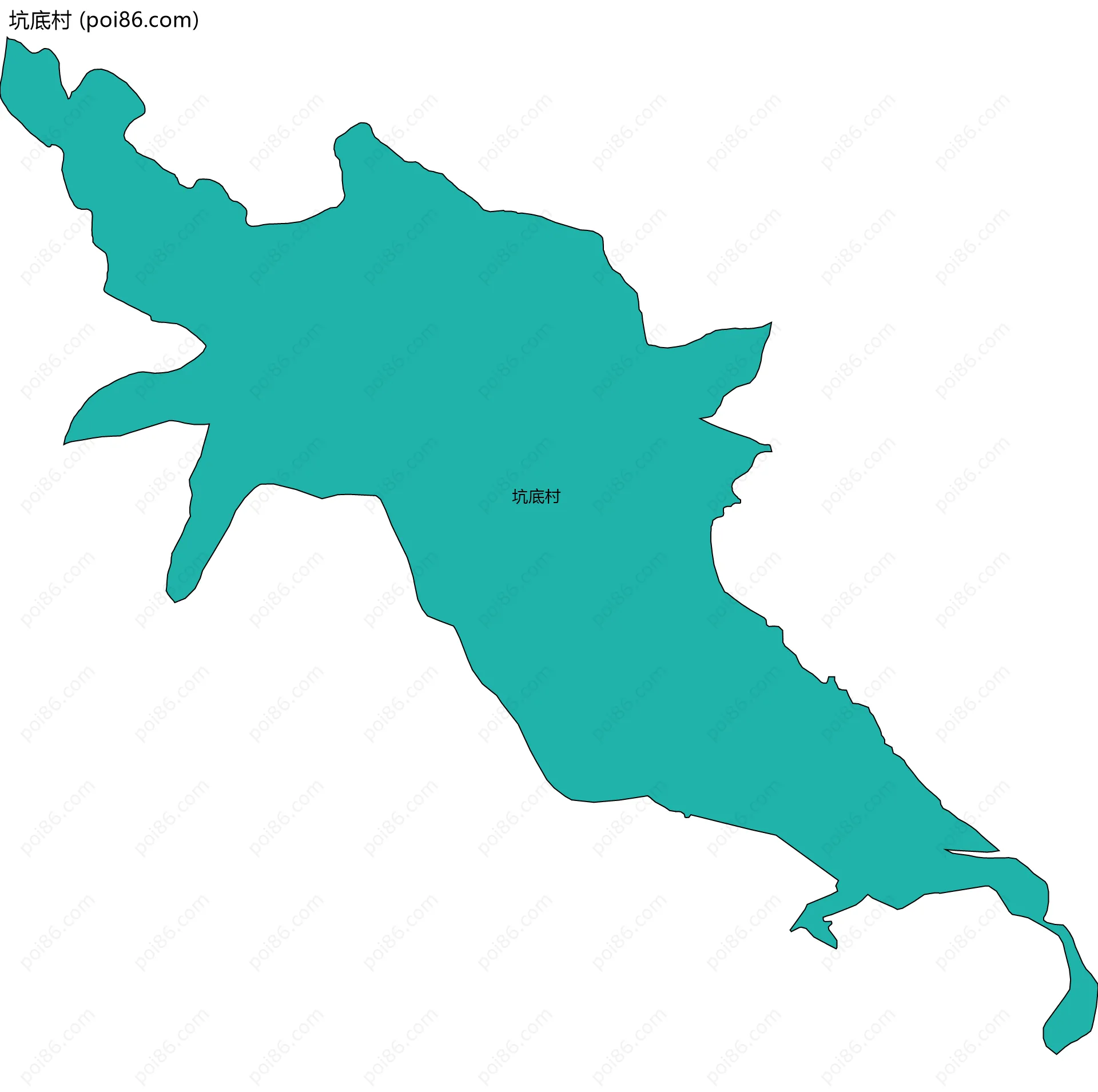 坑底村边界地图