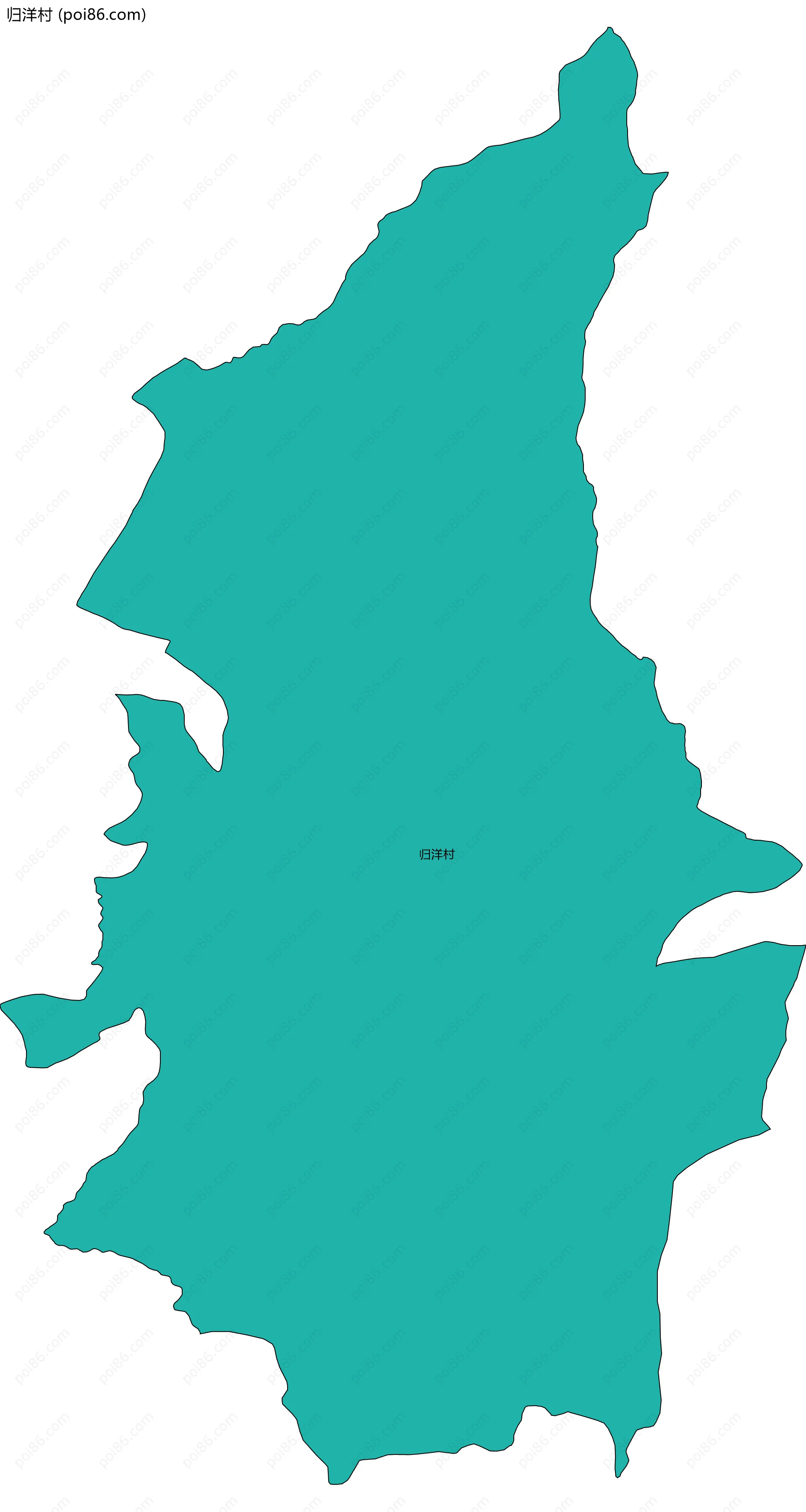 归洋村边界地图