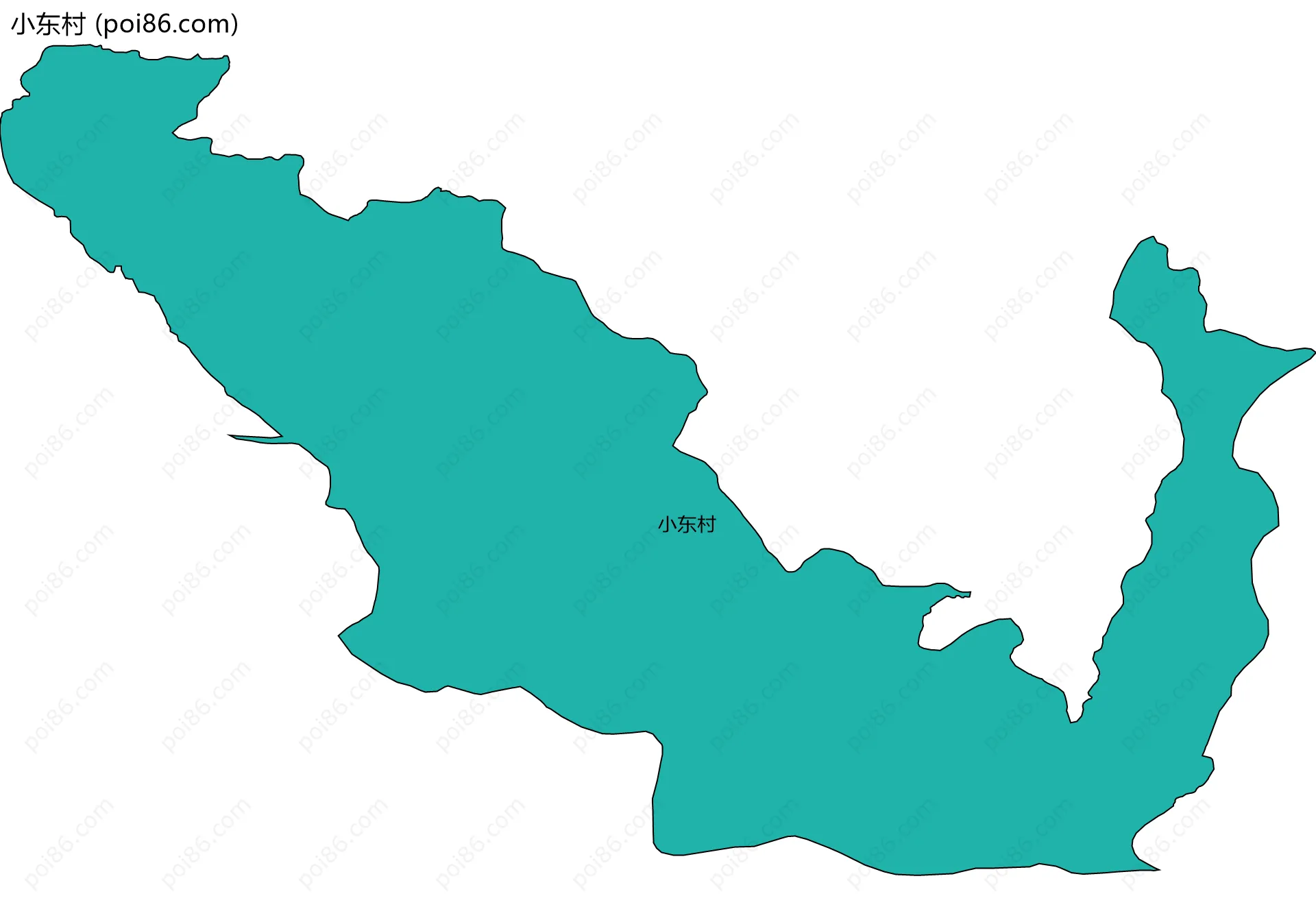 小东村边界地图