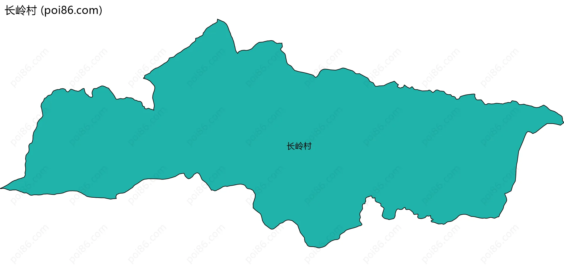 长岭村边界地图