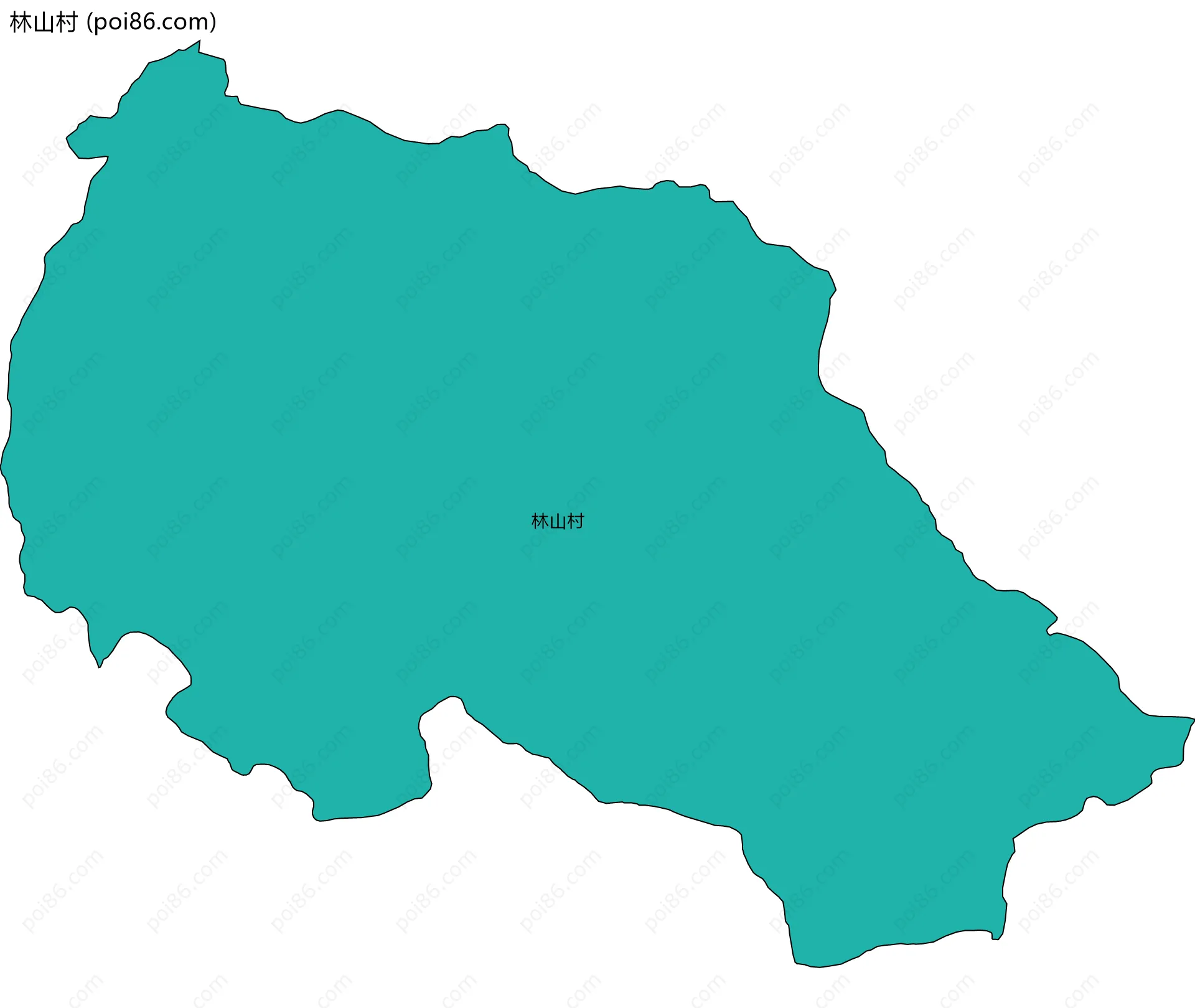 林山村边界地图