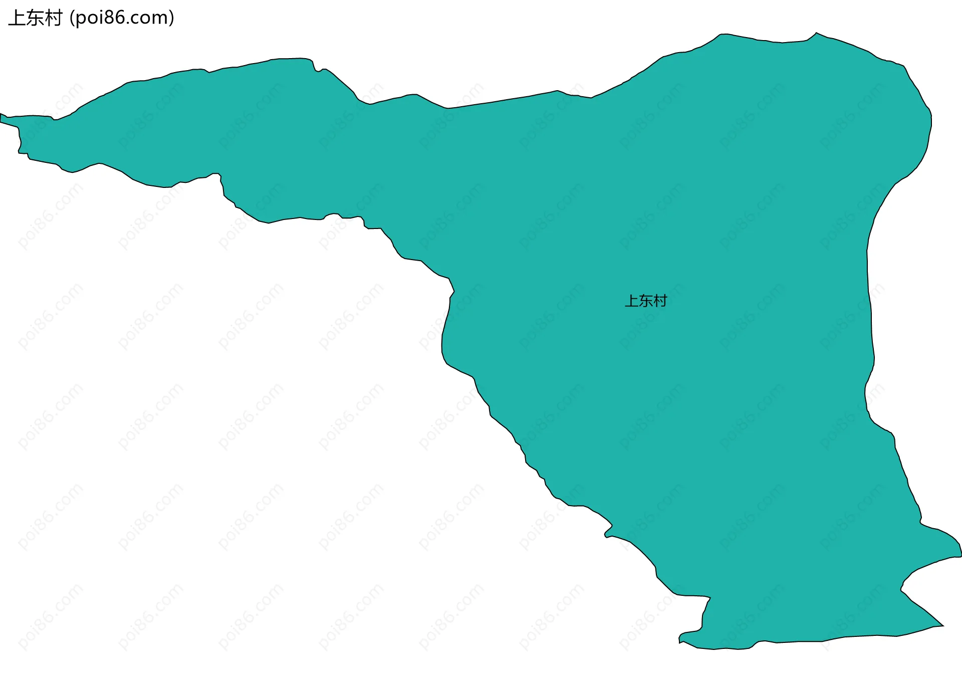 上东村边界地图