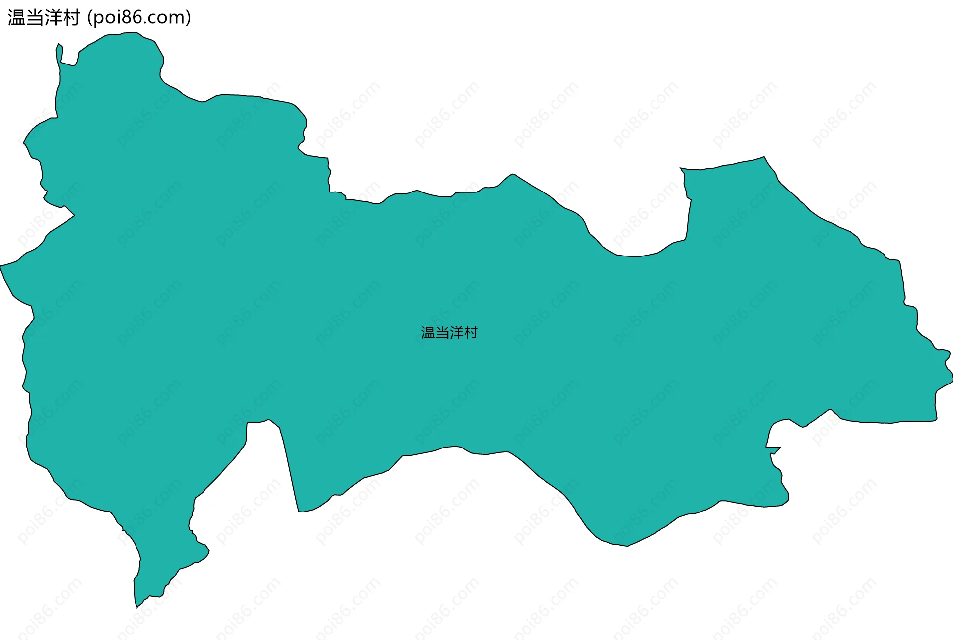 温当洋村边界地图