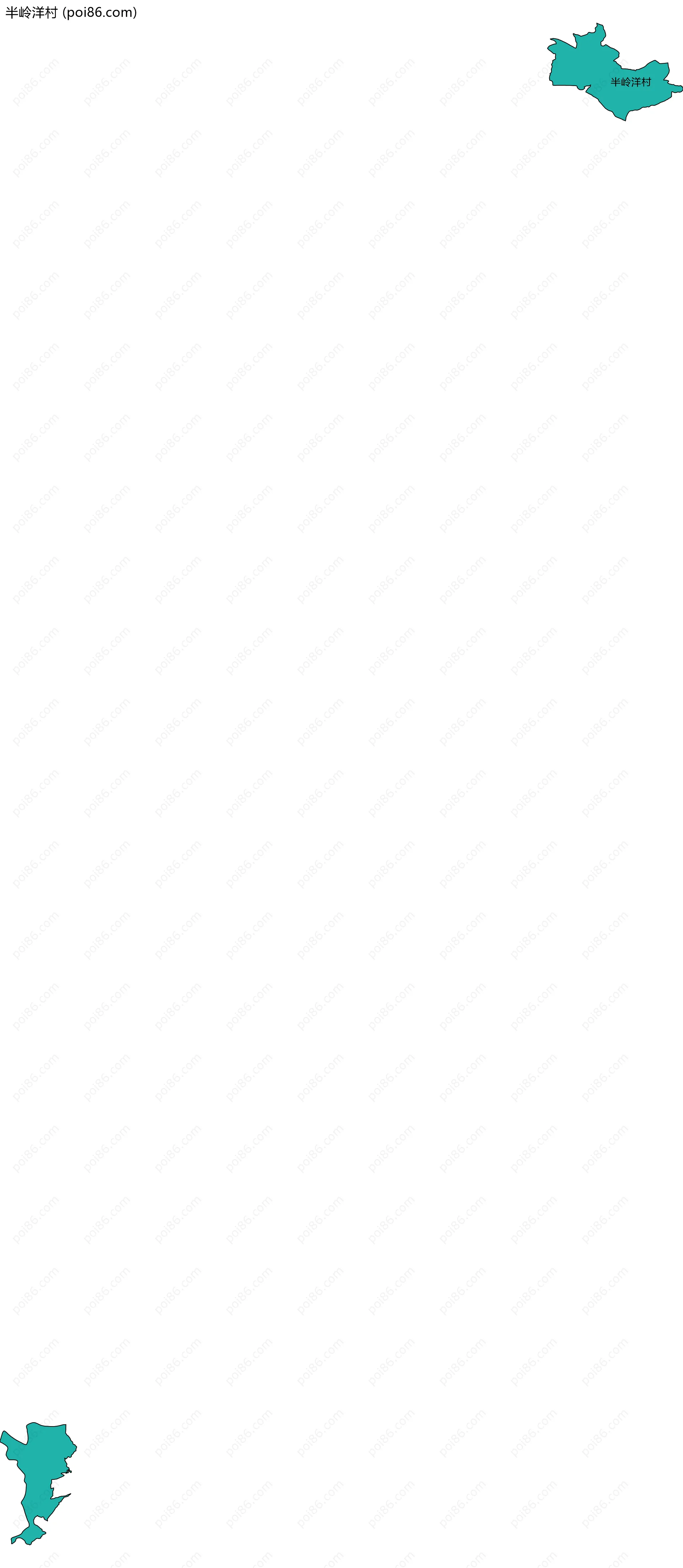 半岭洋村边界地图
