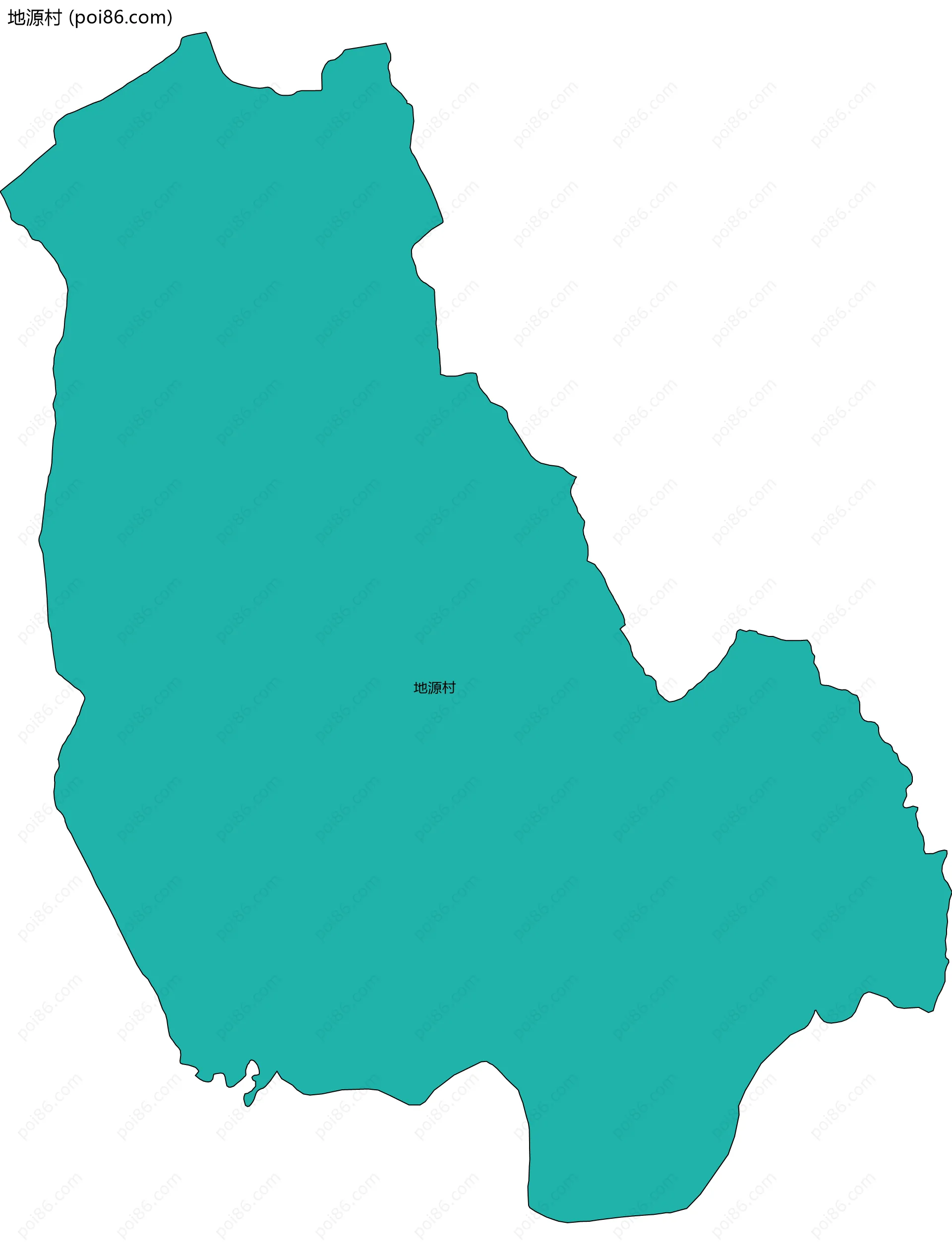 地源村边界地图