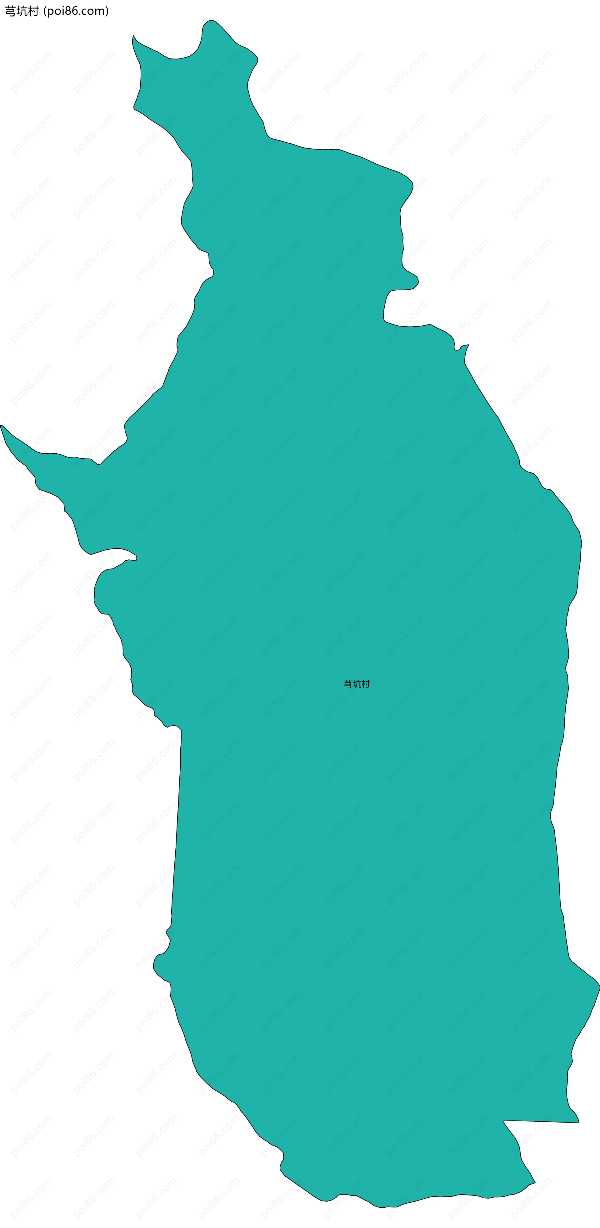 芎坑村边界地图