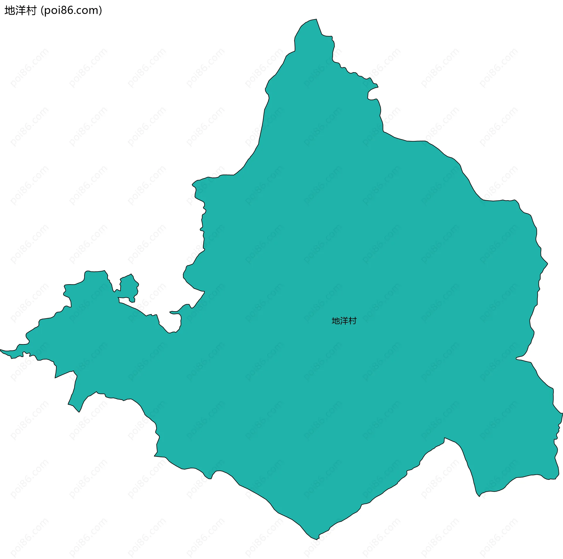 地洋村边界地图