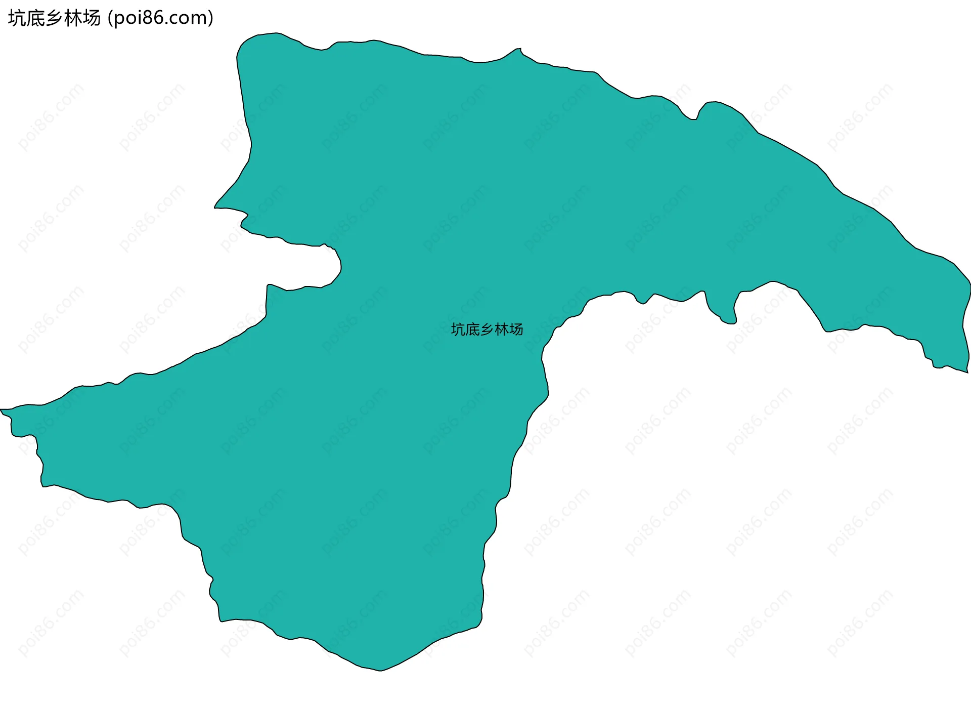 坑底乡林场边界地图