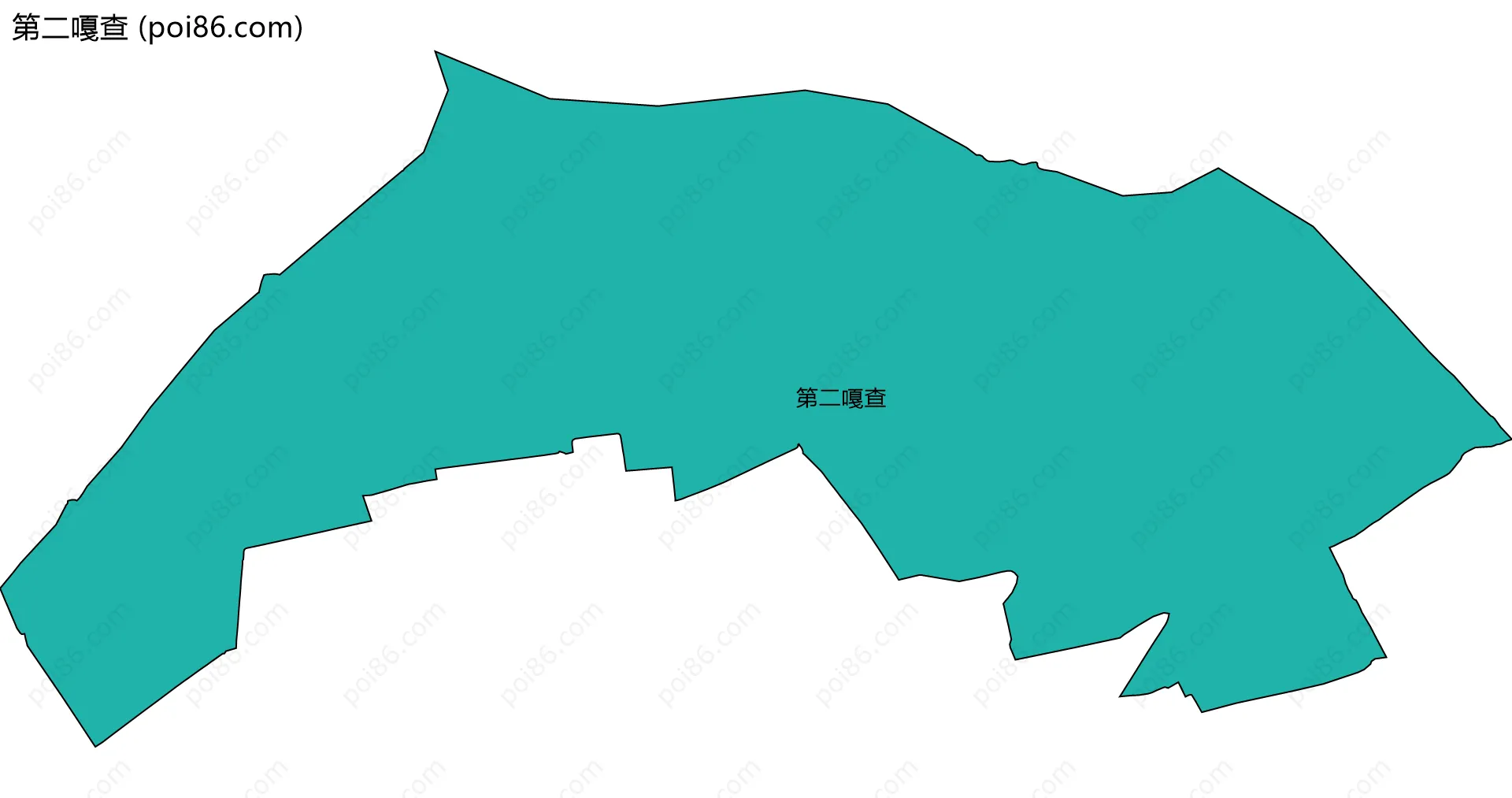 第二嘎查边界地图