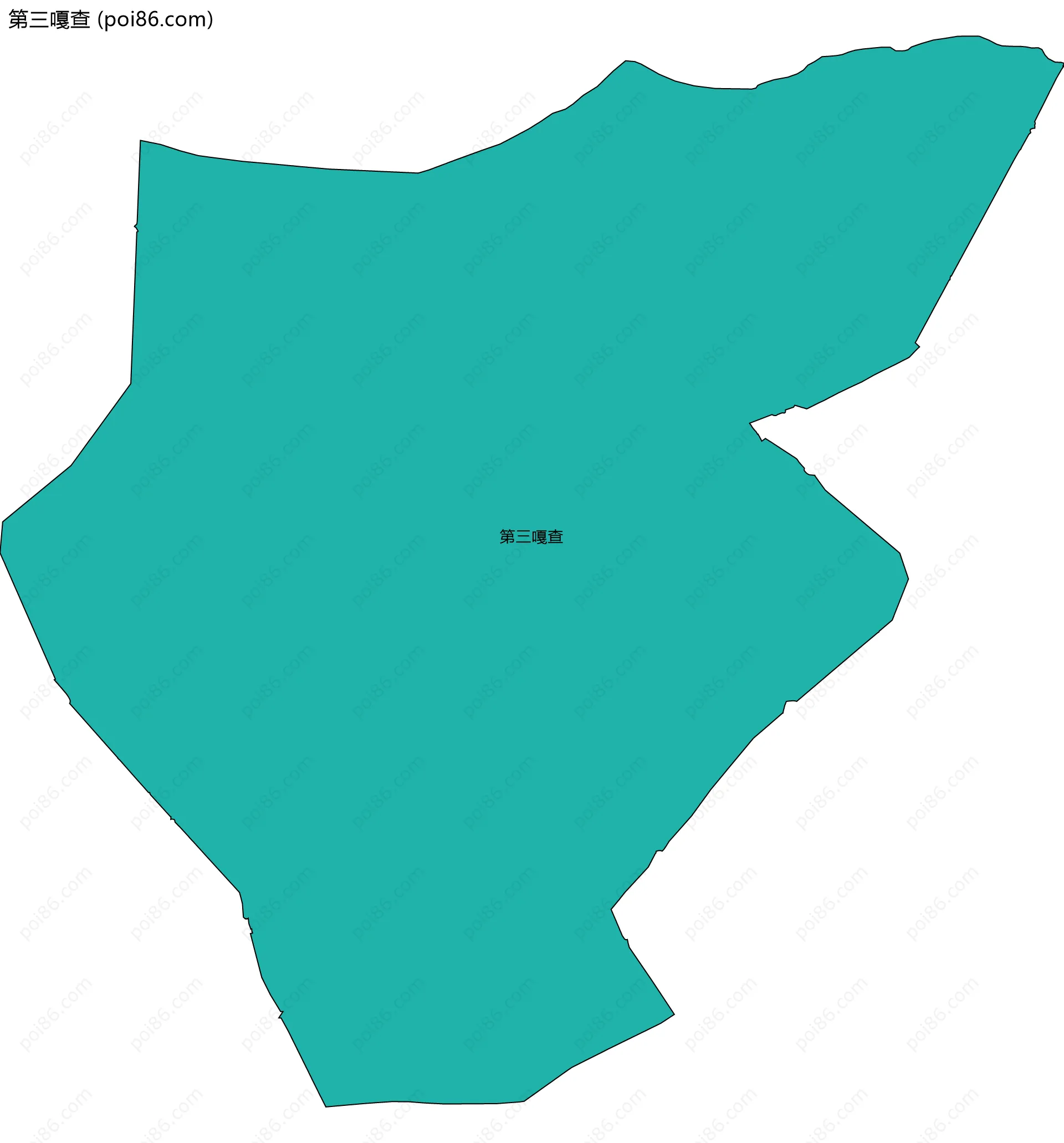 第三嘎查边界地图