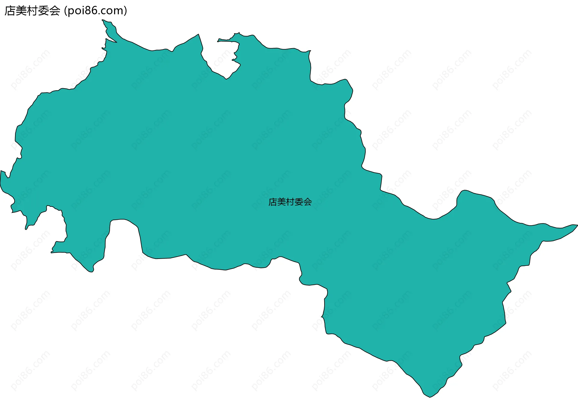 店美村委会边界地图