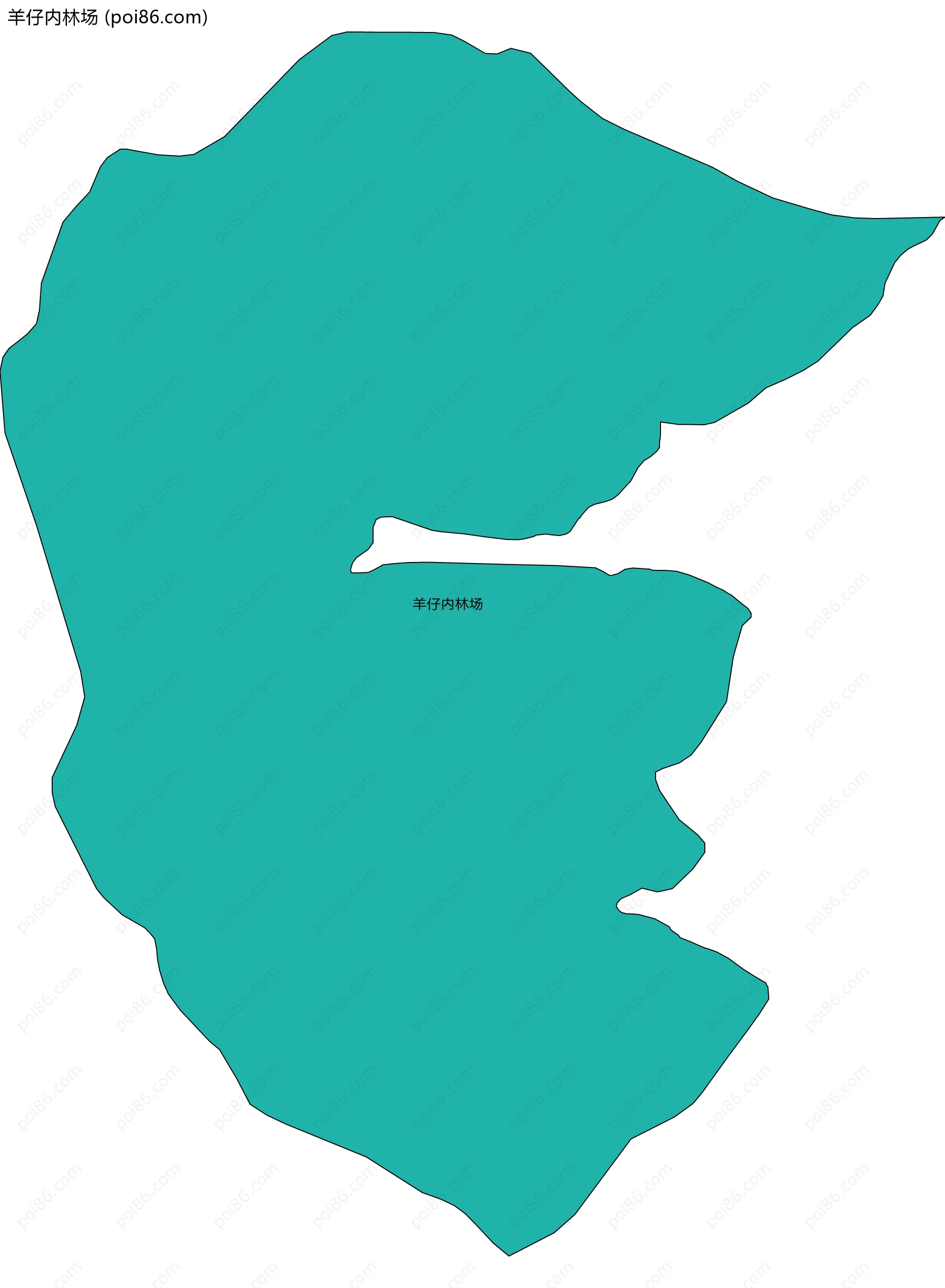 羊仔内林场边界地图