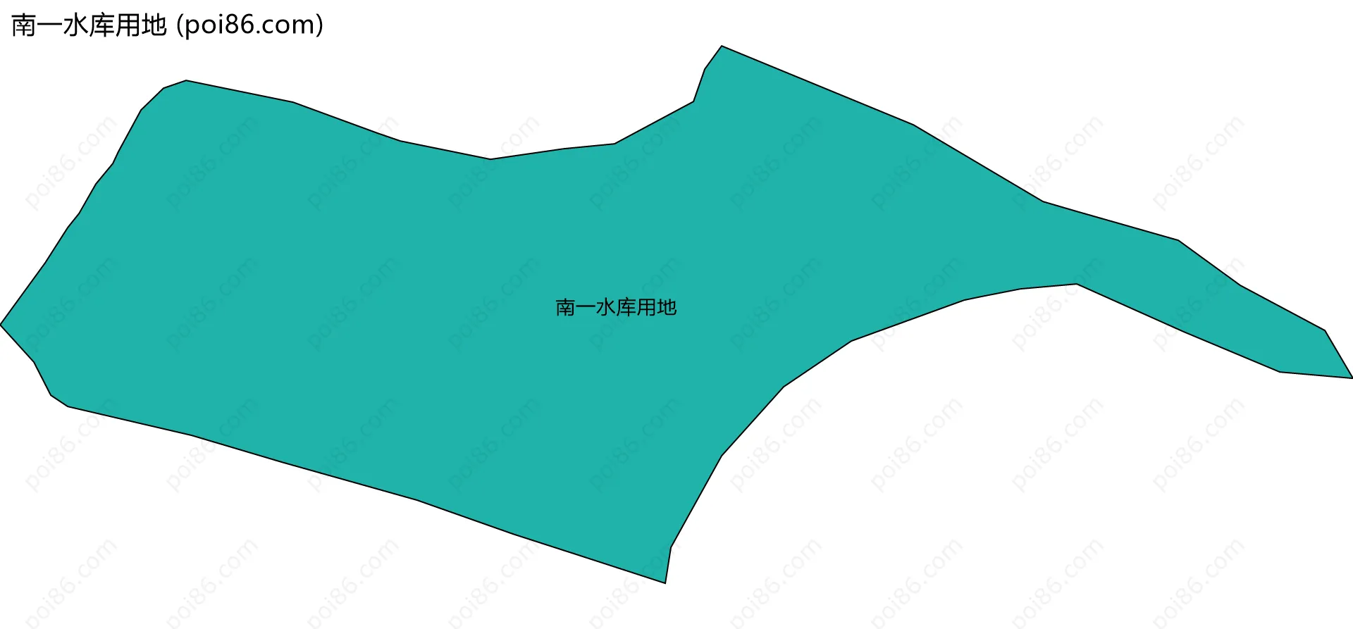 南一水库用地边界地图