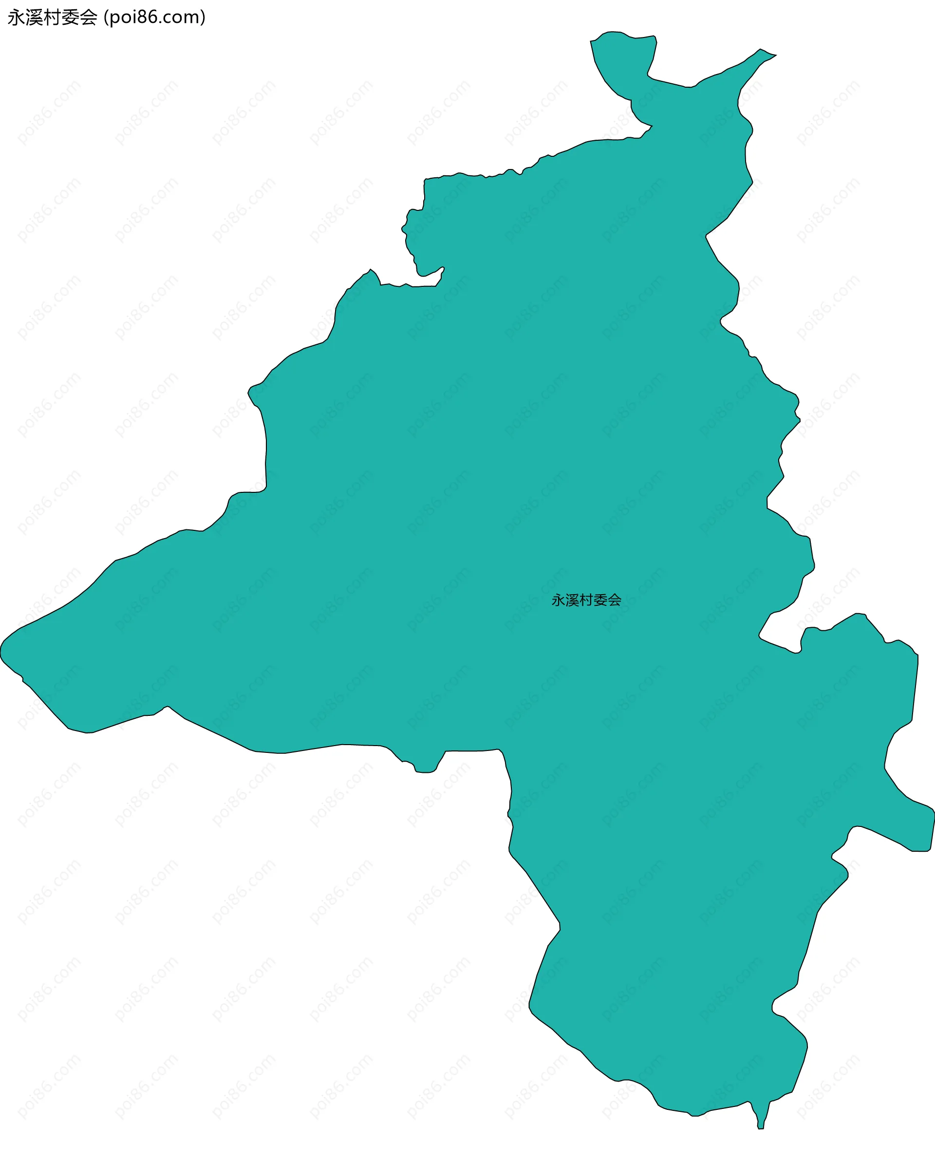 永溪村委会边界地图