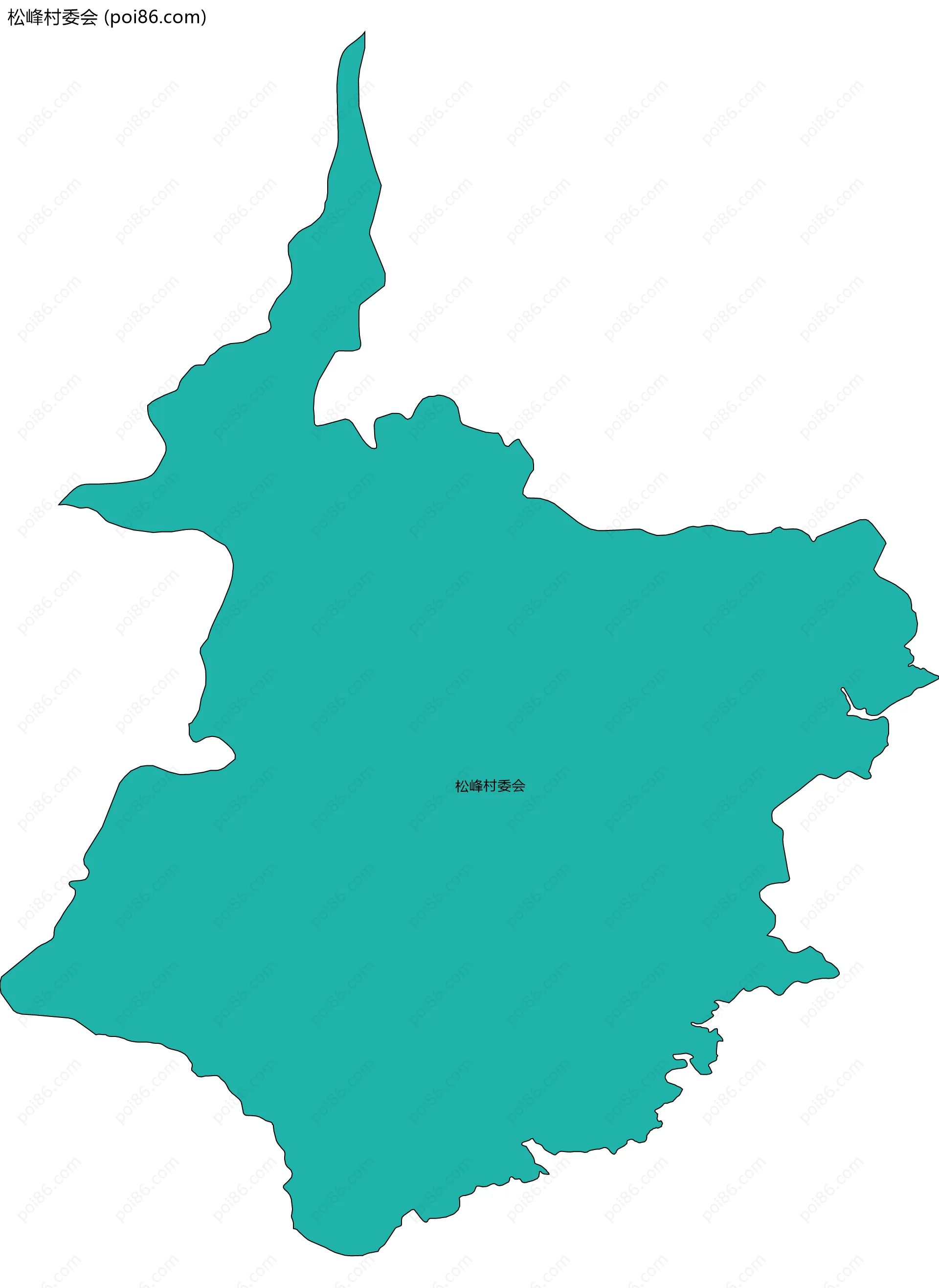 松峰村委会边界地图