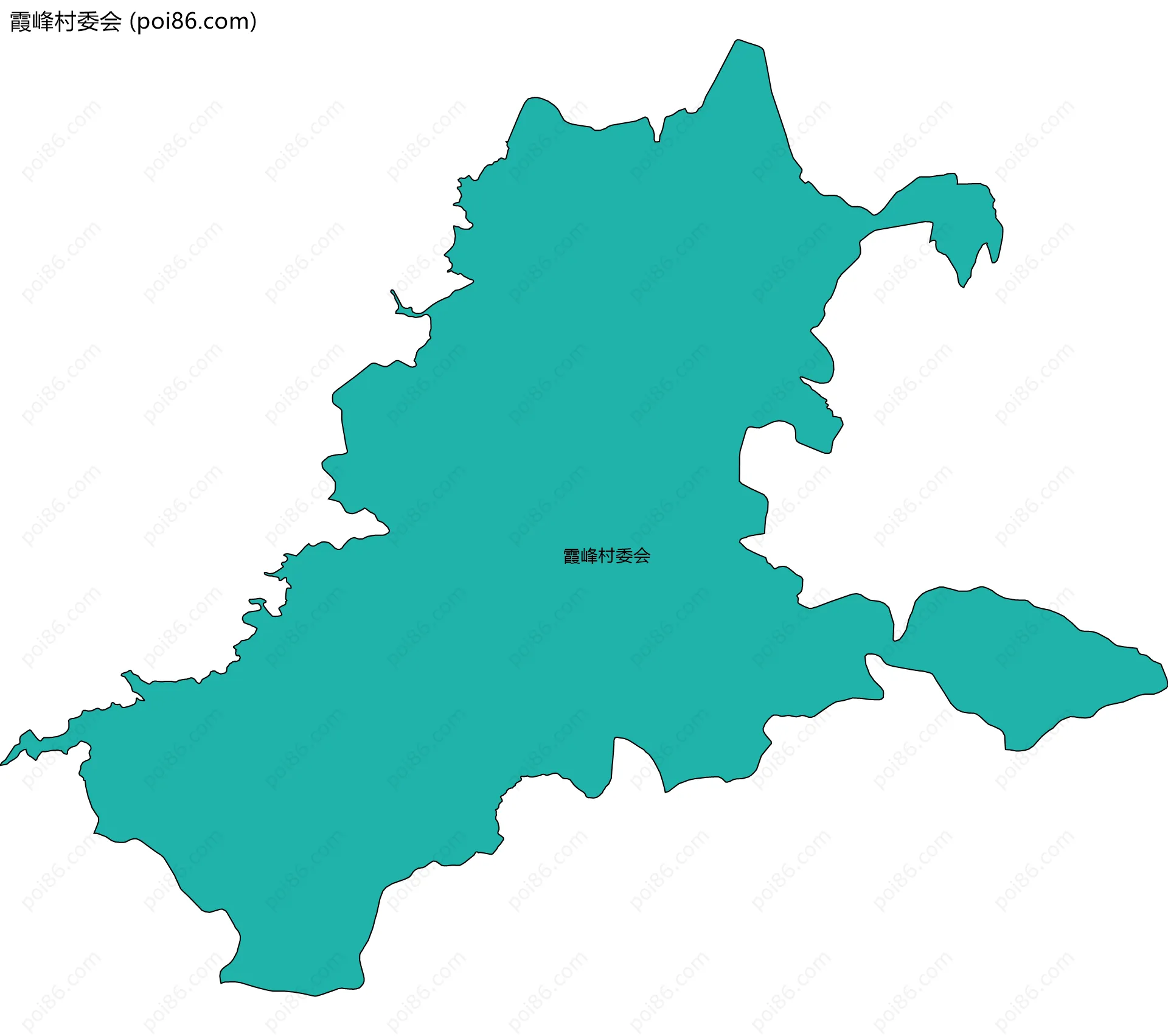 霞峰村委会边界地图