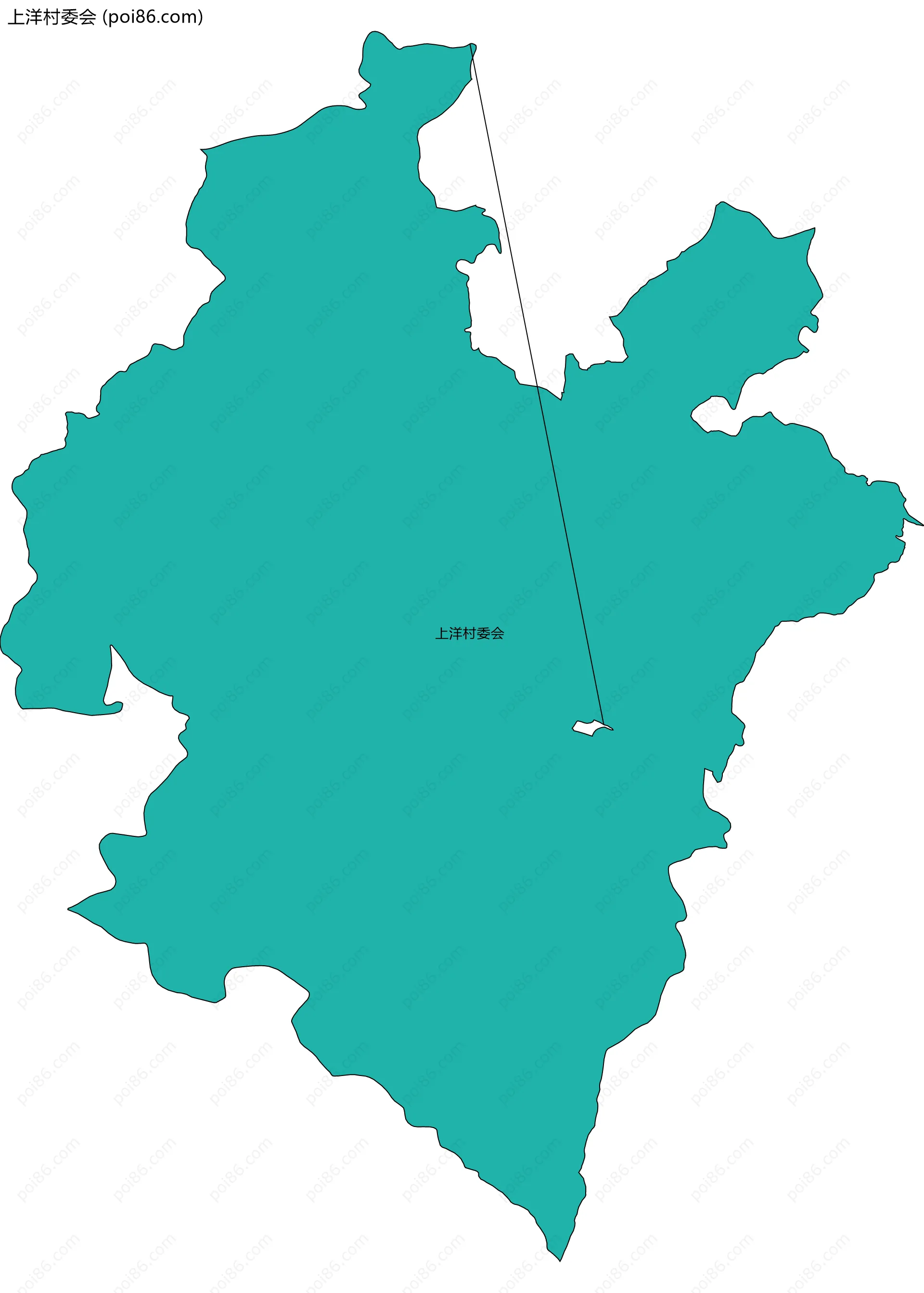 上洋村委会边界地图