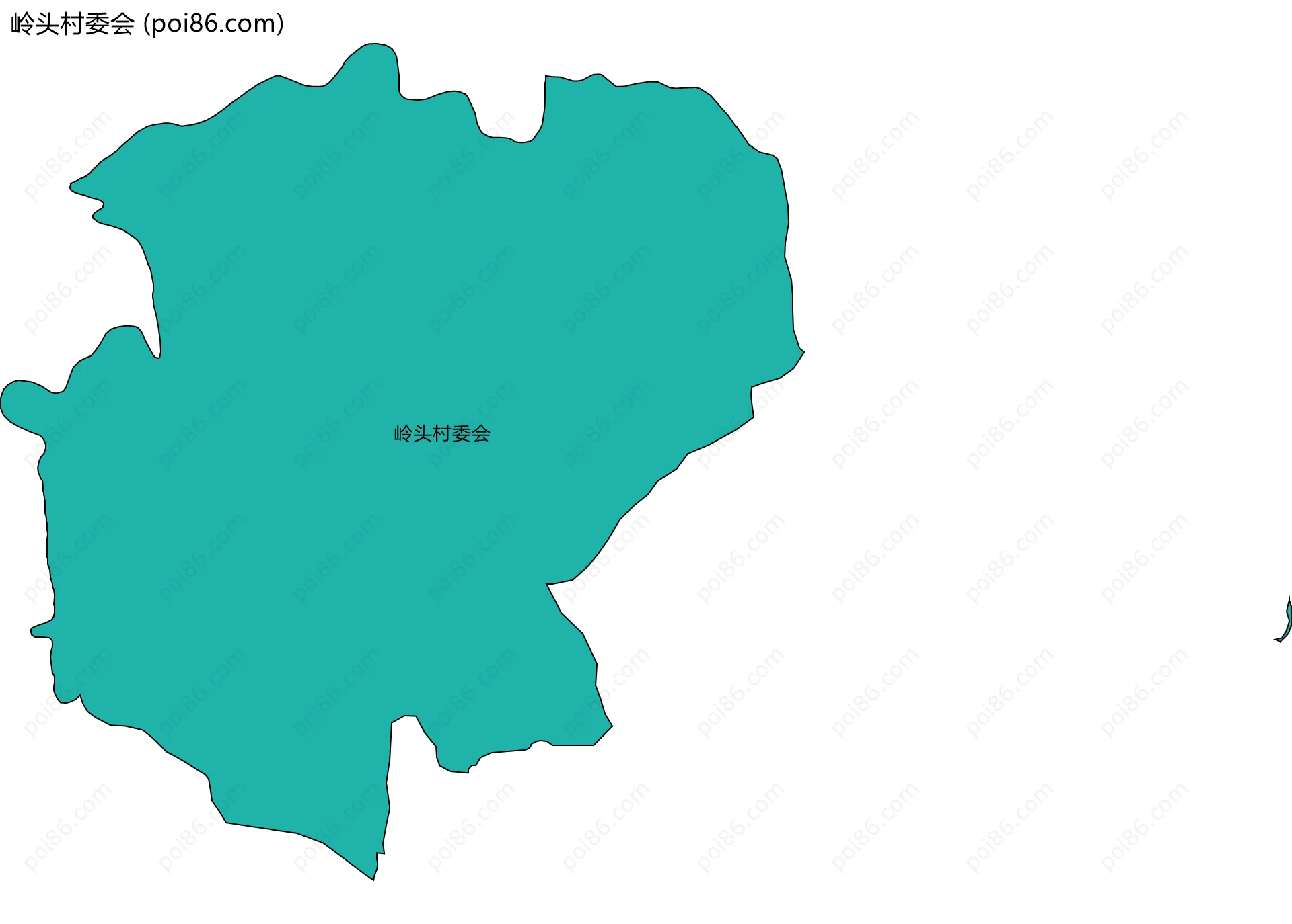 岭头村委会边界地图