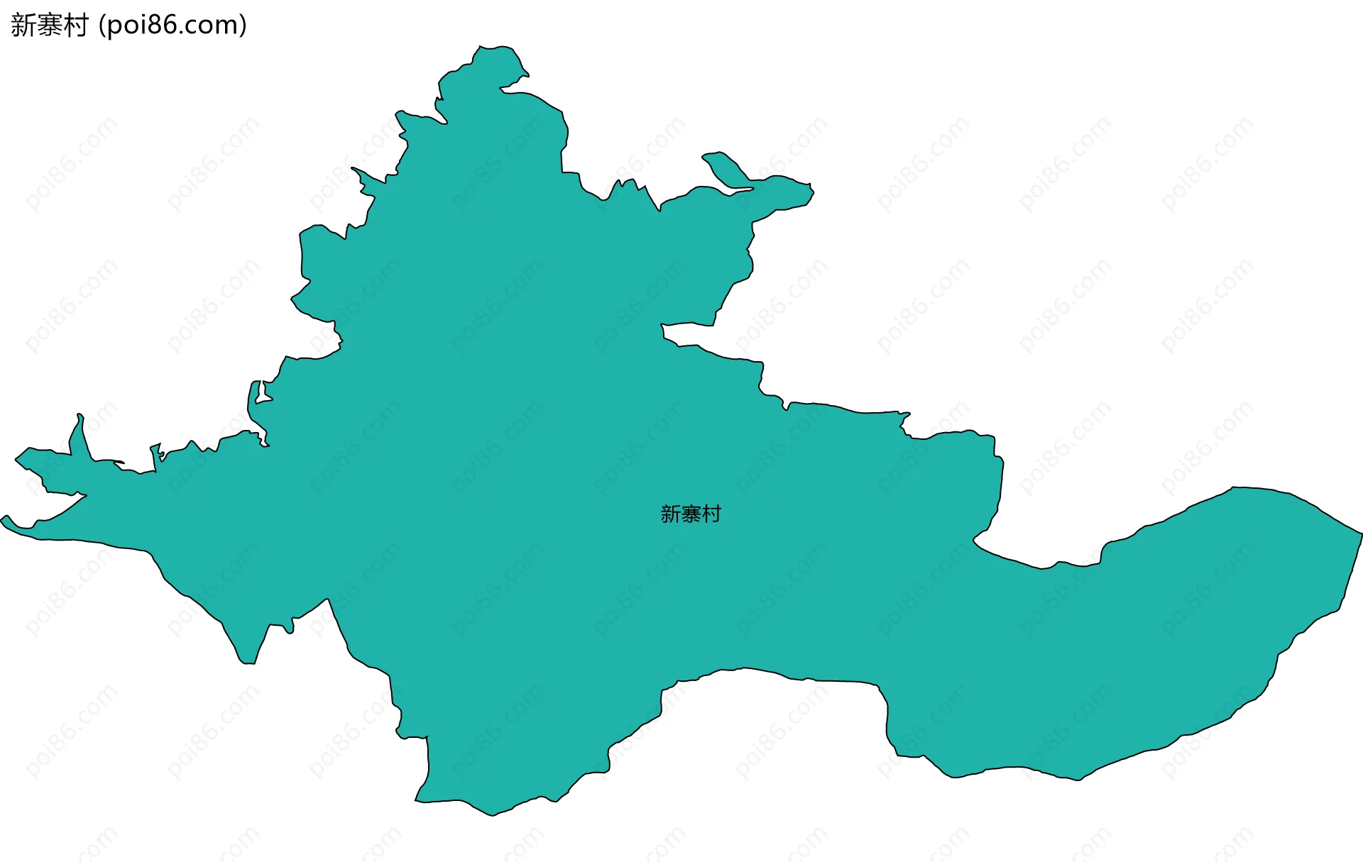 新寨村边界地图